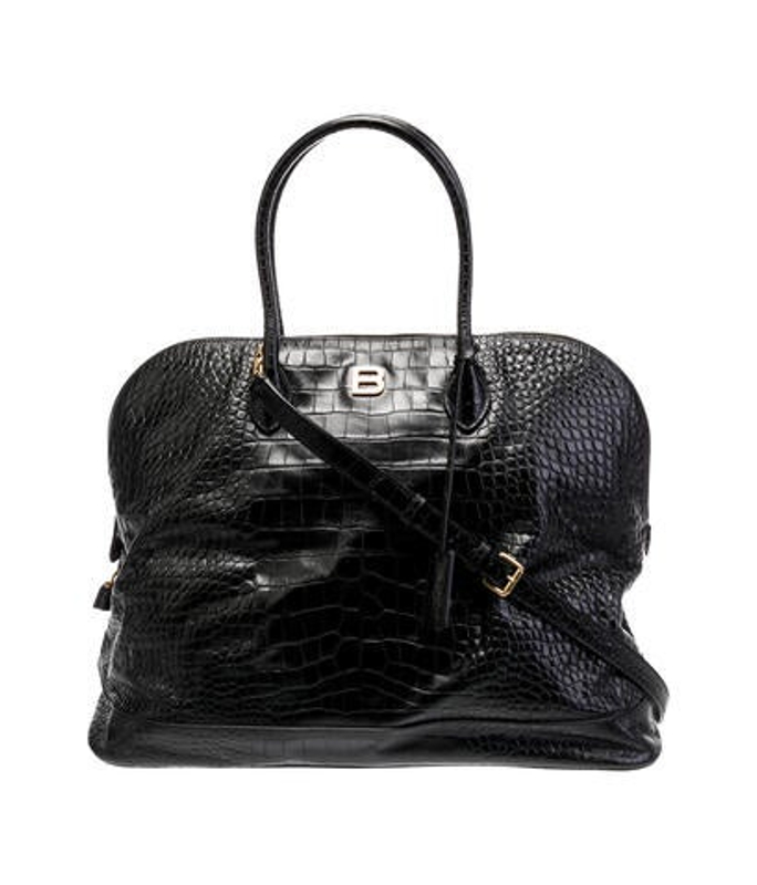 Balenciaga Embossed Leather Ville Large