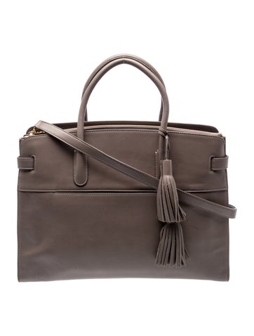 Leather Top Handle Bag