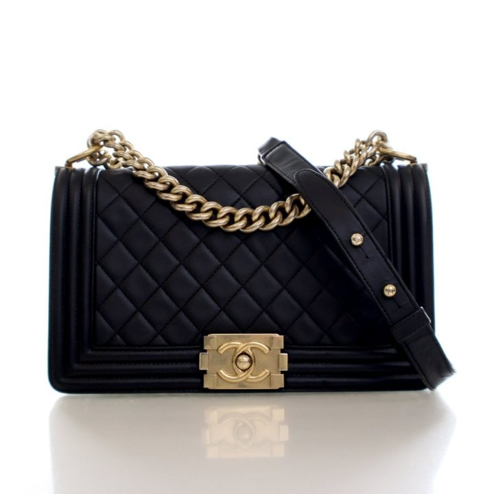 Chanel Medium Lambskin Boy Bag