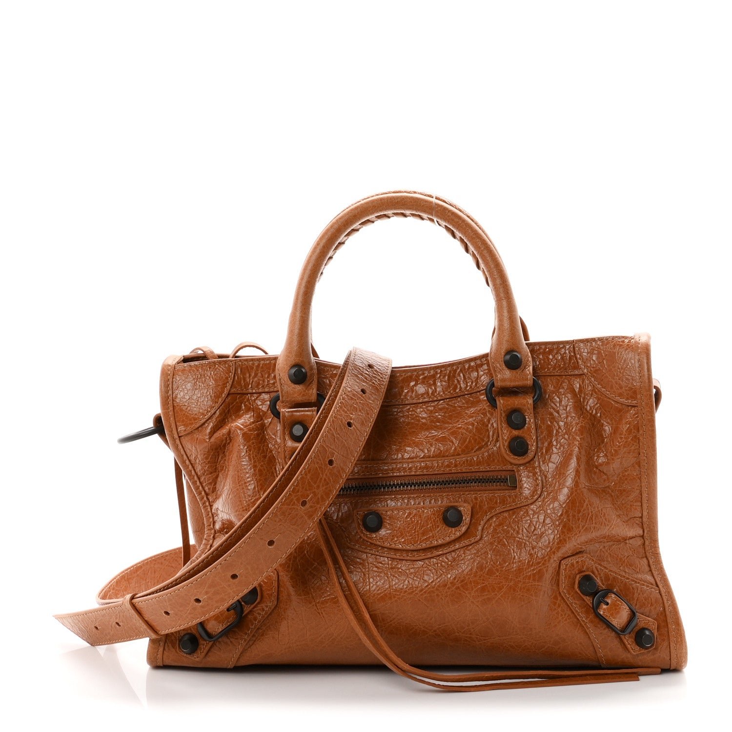 Balenciaga Agneau Arena Classic Hardware Small Le City Camel