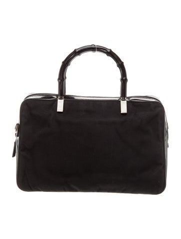 Bamboo Top Handle Bag Vintage