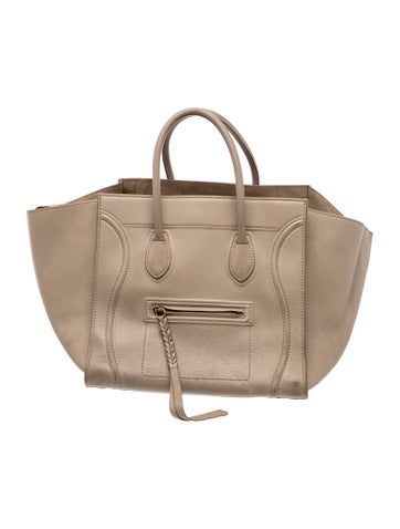 Celine Leather Luggage Phantom Medium