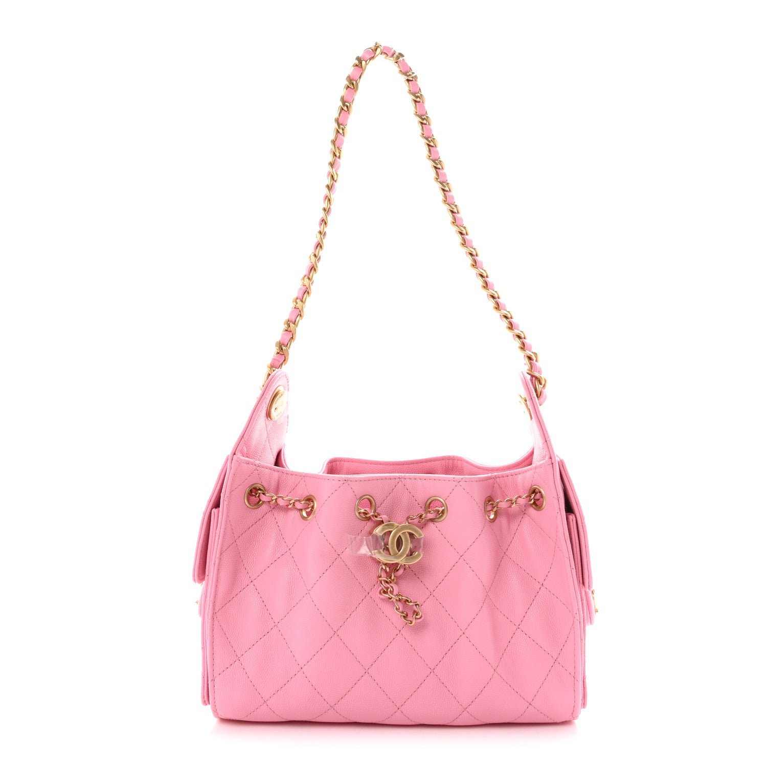 Chanel Caviar Quilted Mini Chanel 25 Handbag Pink