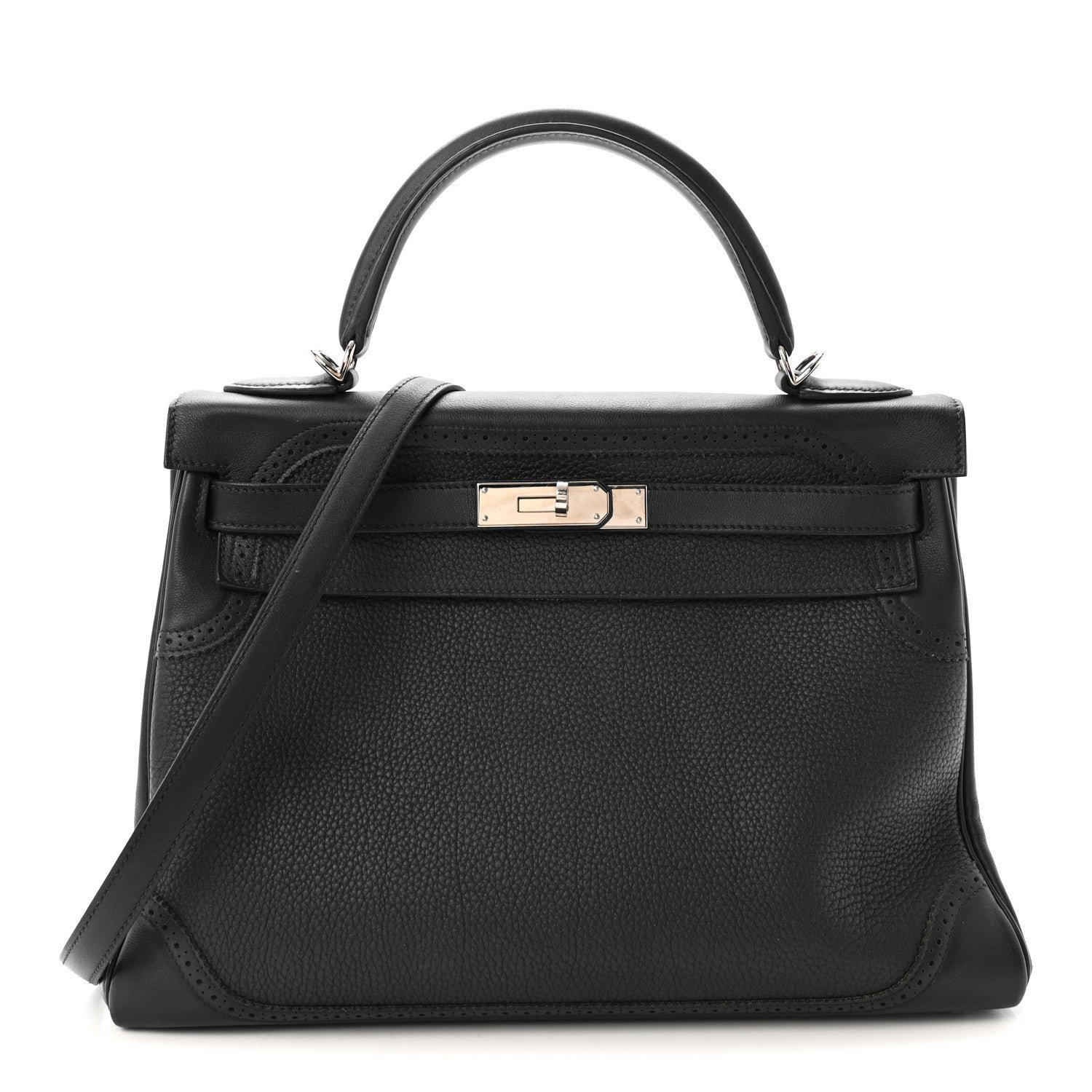 Hermes Togo Swift Ghillies Kelly 32 Black