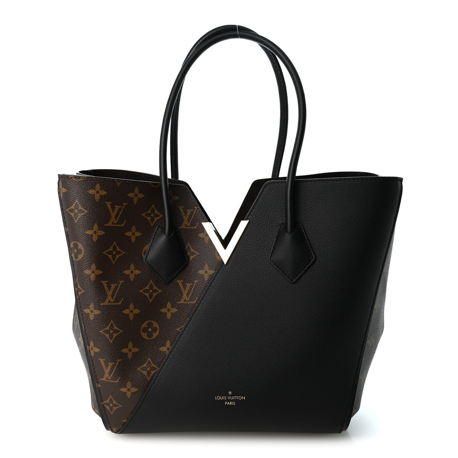 Louis Vuitton Calfskin Monogram Kimono Tote Black