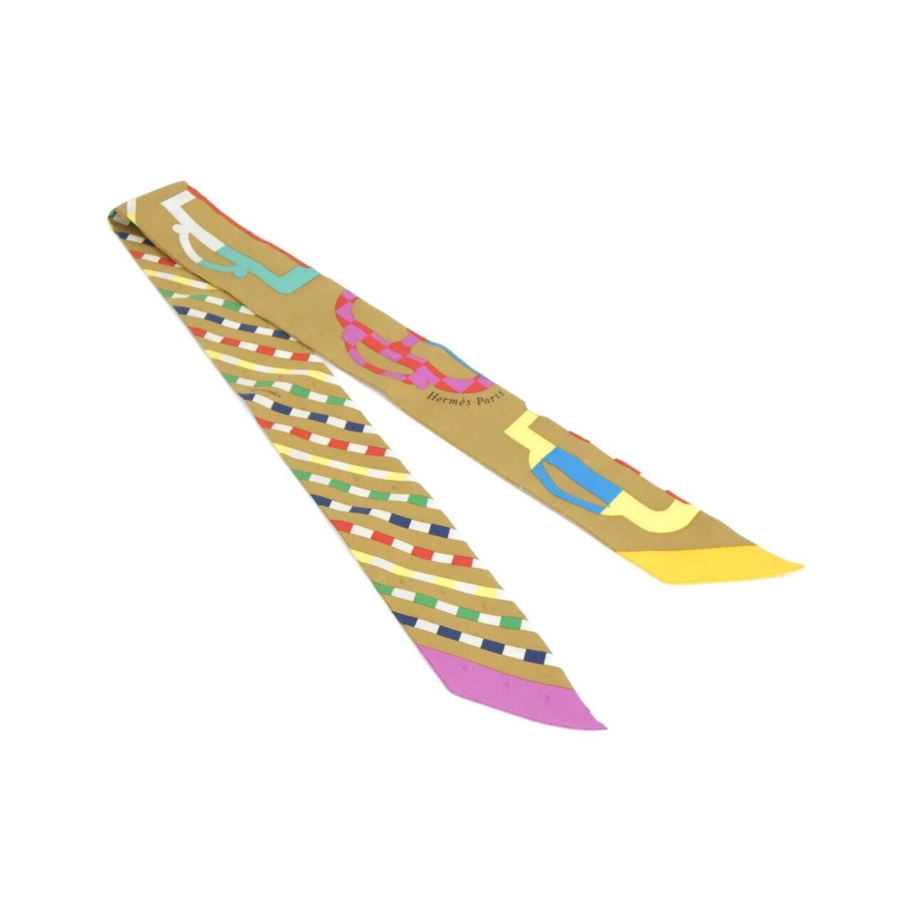 Hermes BOUCLERIE MODERNE Twilly Plumety 063351S Scarf