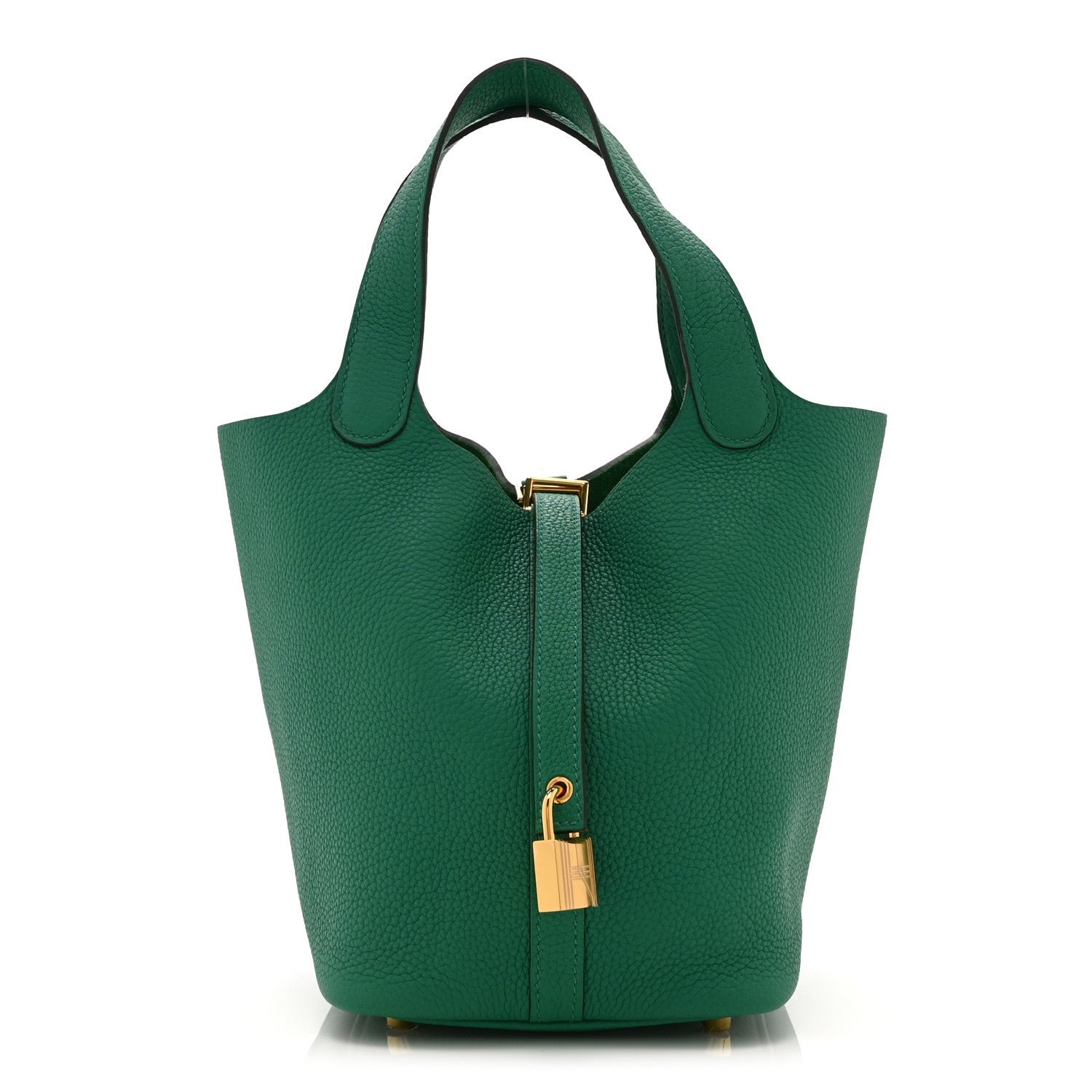 Hermes Taurillon Clemence Picotin Lock 18 PM Menthe