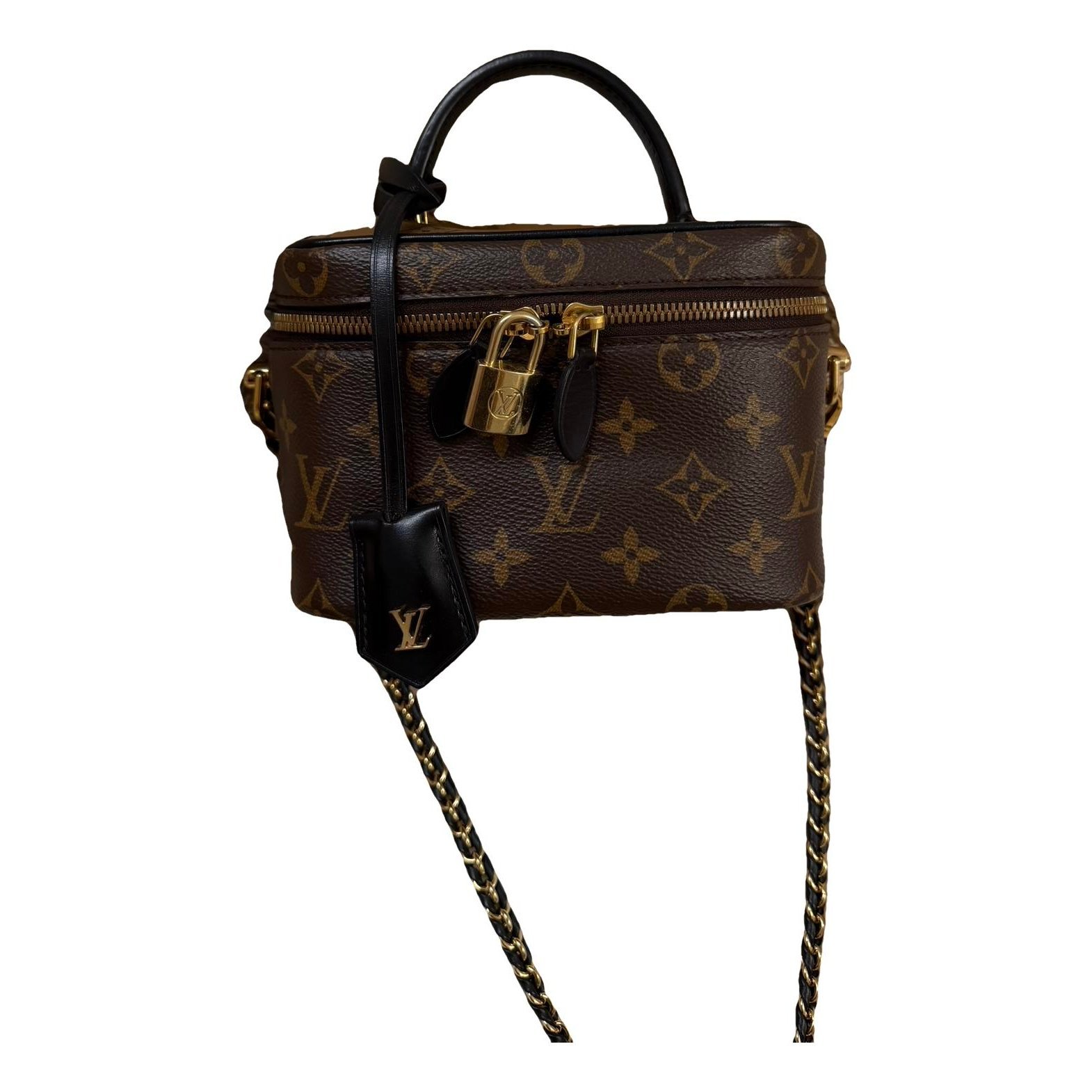 Vanity leather handbag