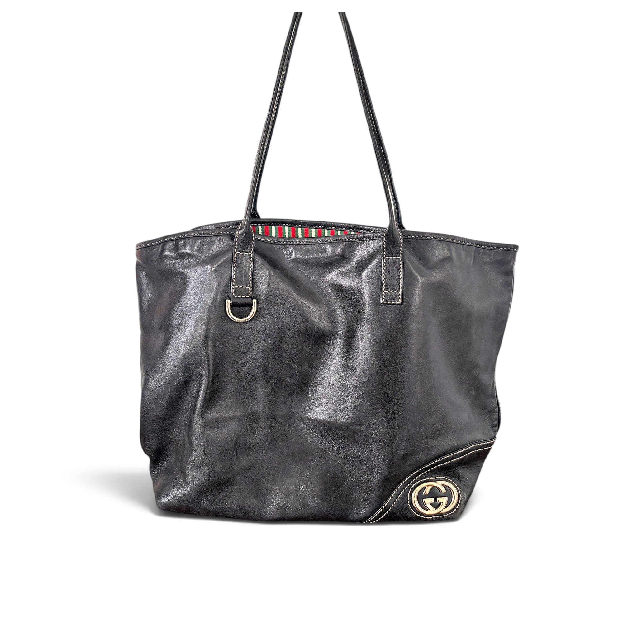 Leather tote