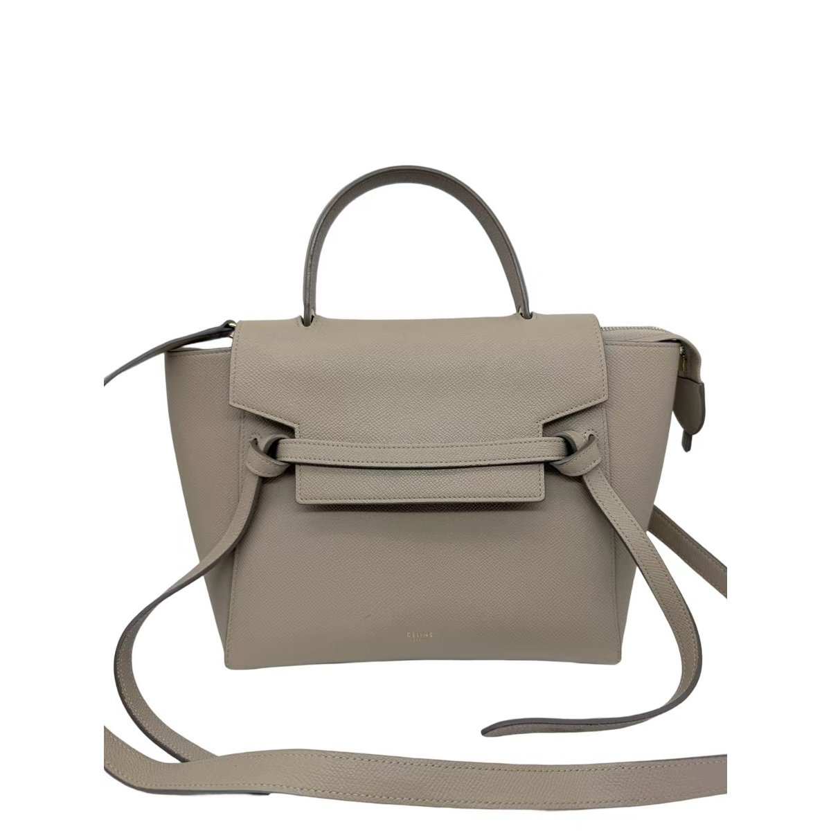 Belt leather handbag