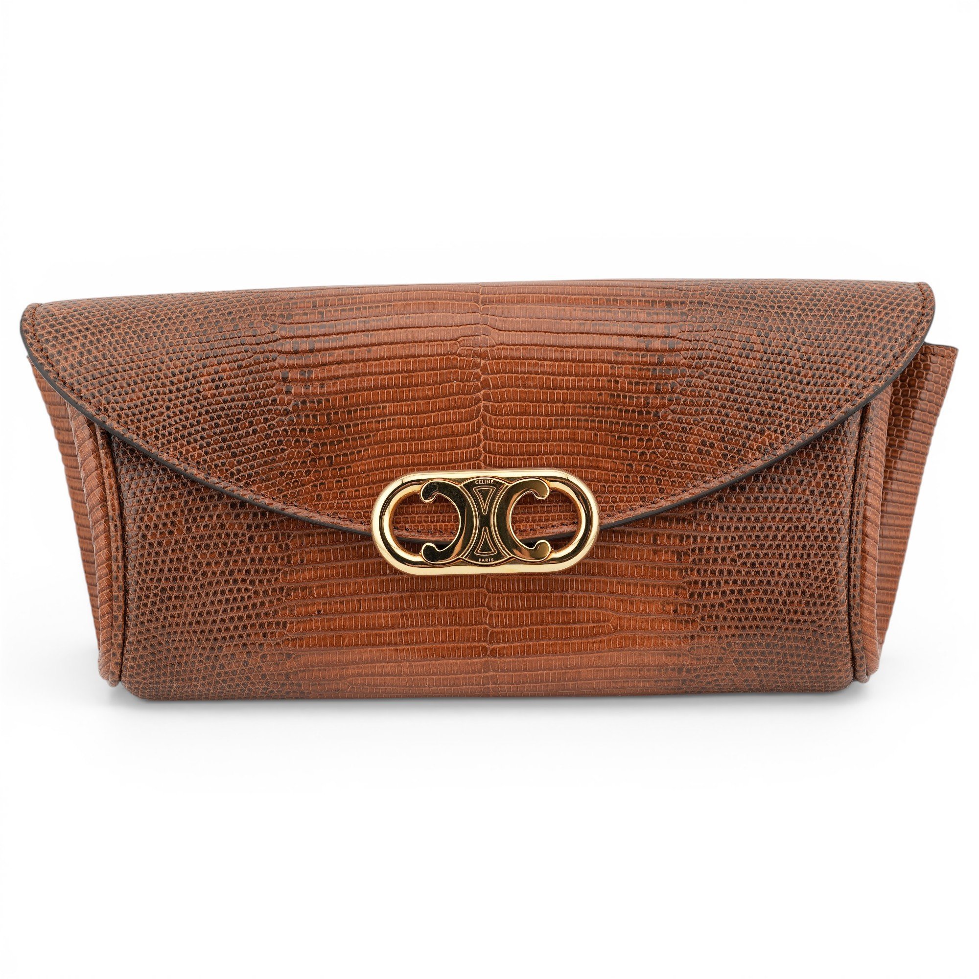 Lizard clutch bag