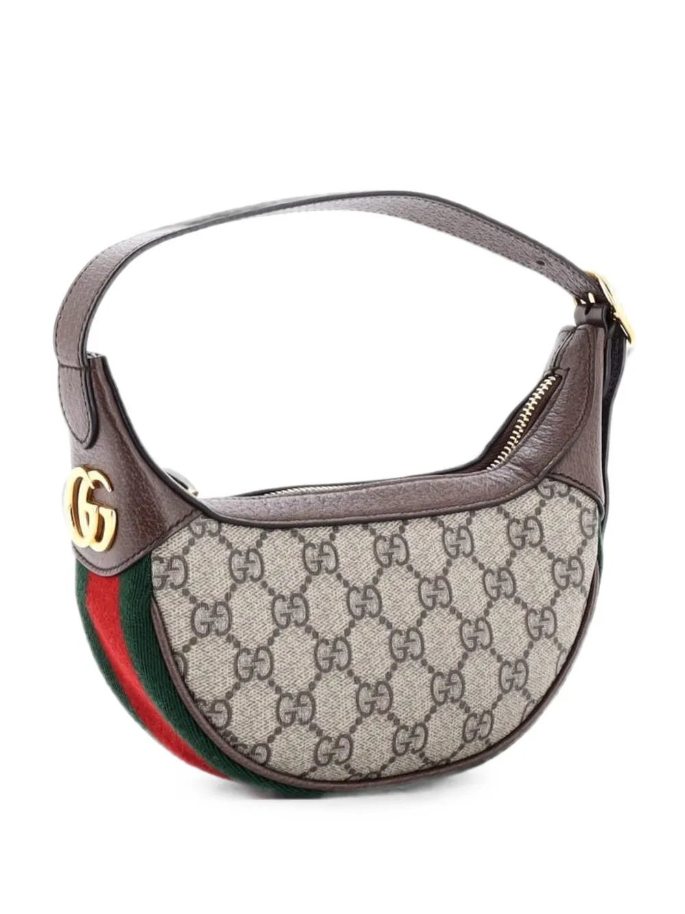 Ophidia Half Moon Bag GG Coated Canvas Mini hobo bag