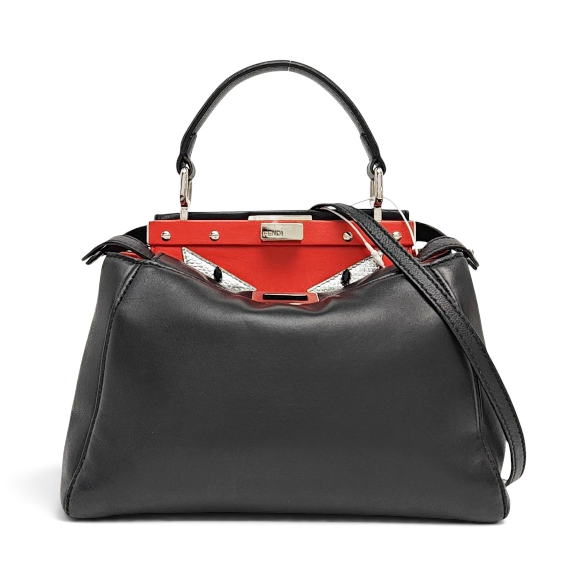 Peekaboo leather handbag