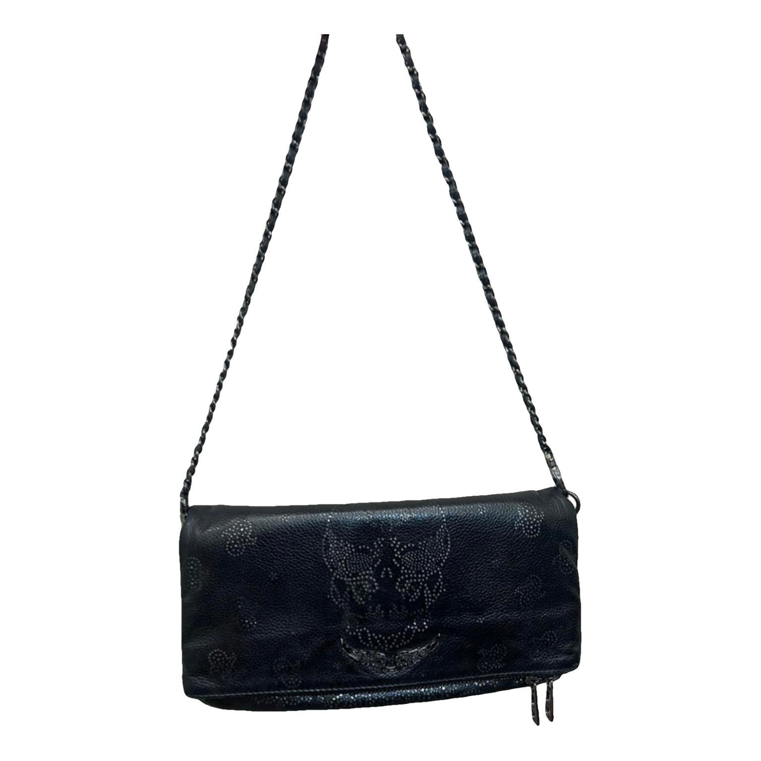 Rock leather crossbody bag