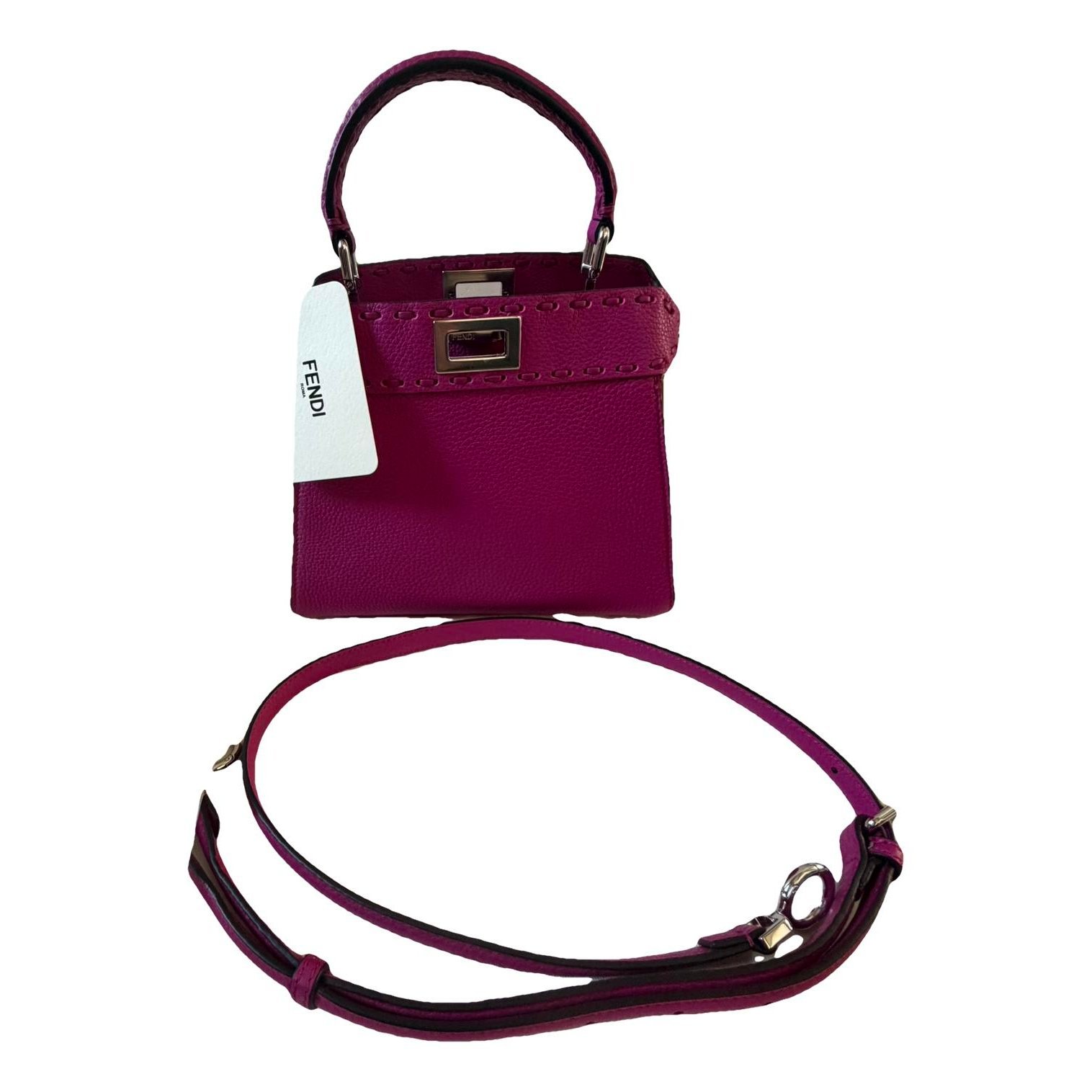 Peekaboo leather handbag