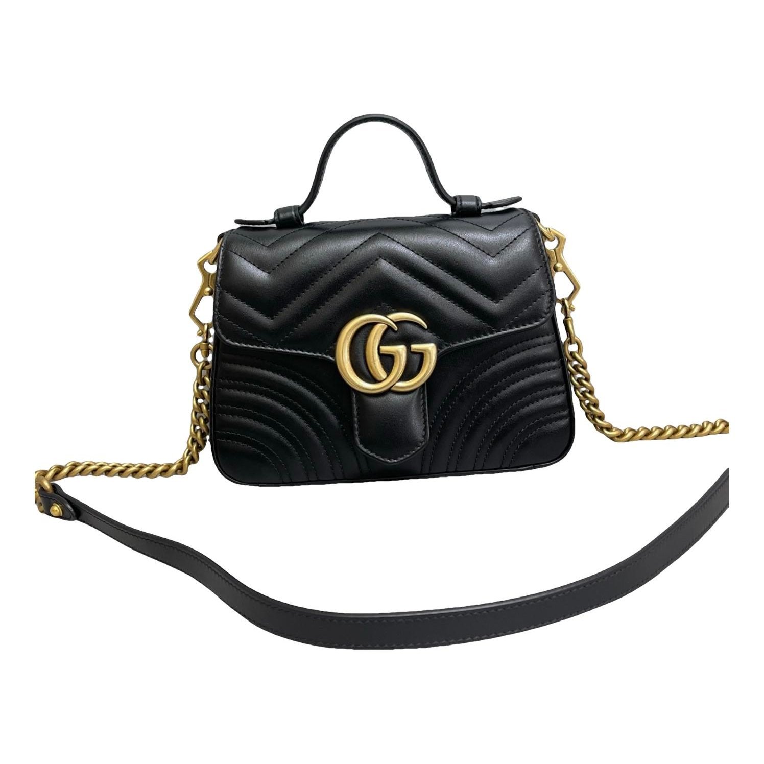GG Marmont Flap leather handbag