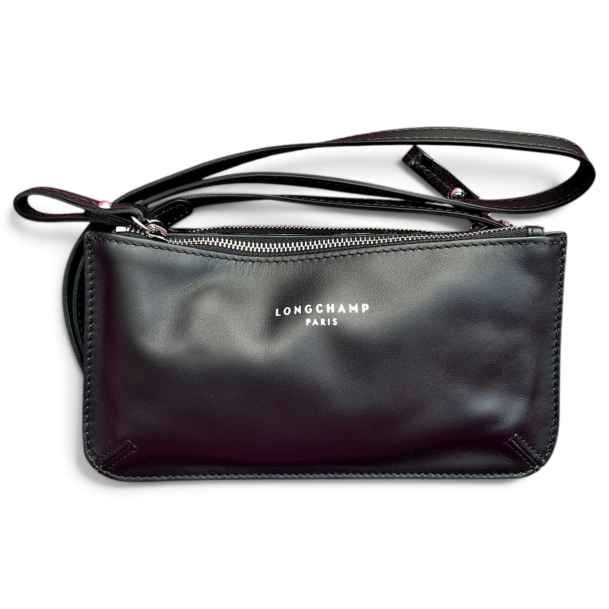 Longchamp Patent leather clutch bag
