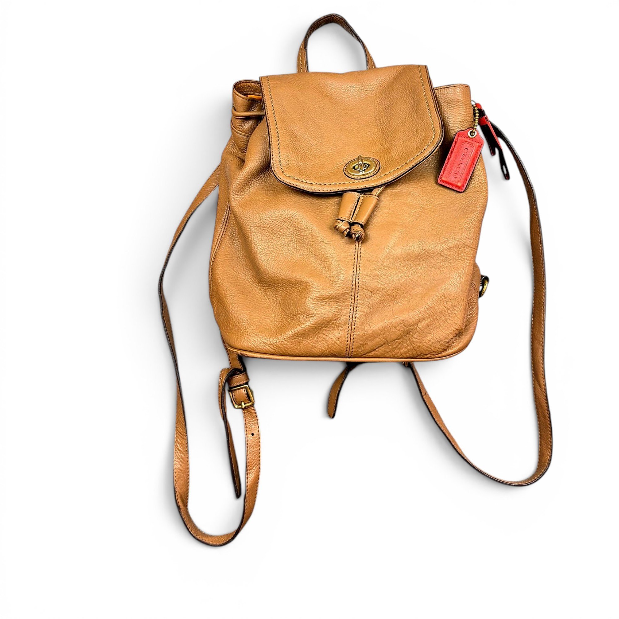 Leather backpack