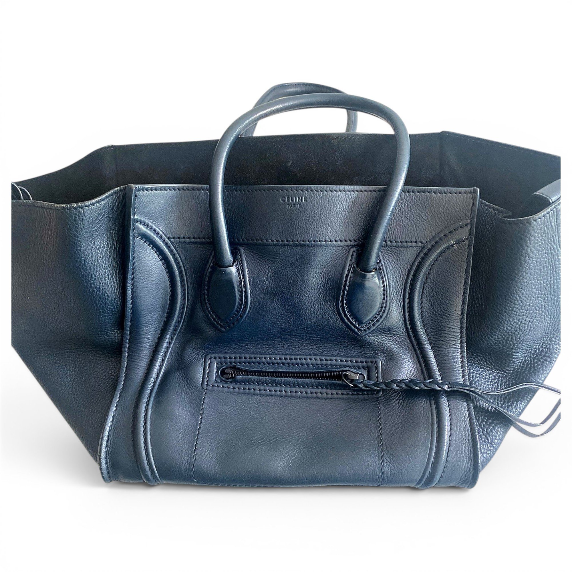 Luggage leather handbag