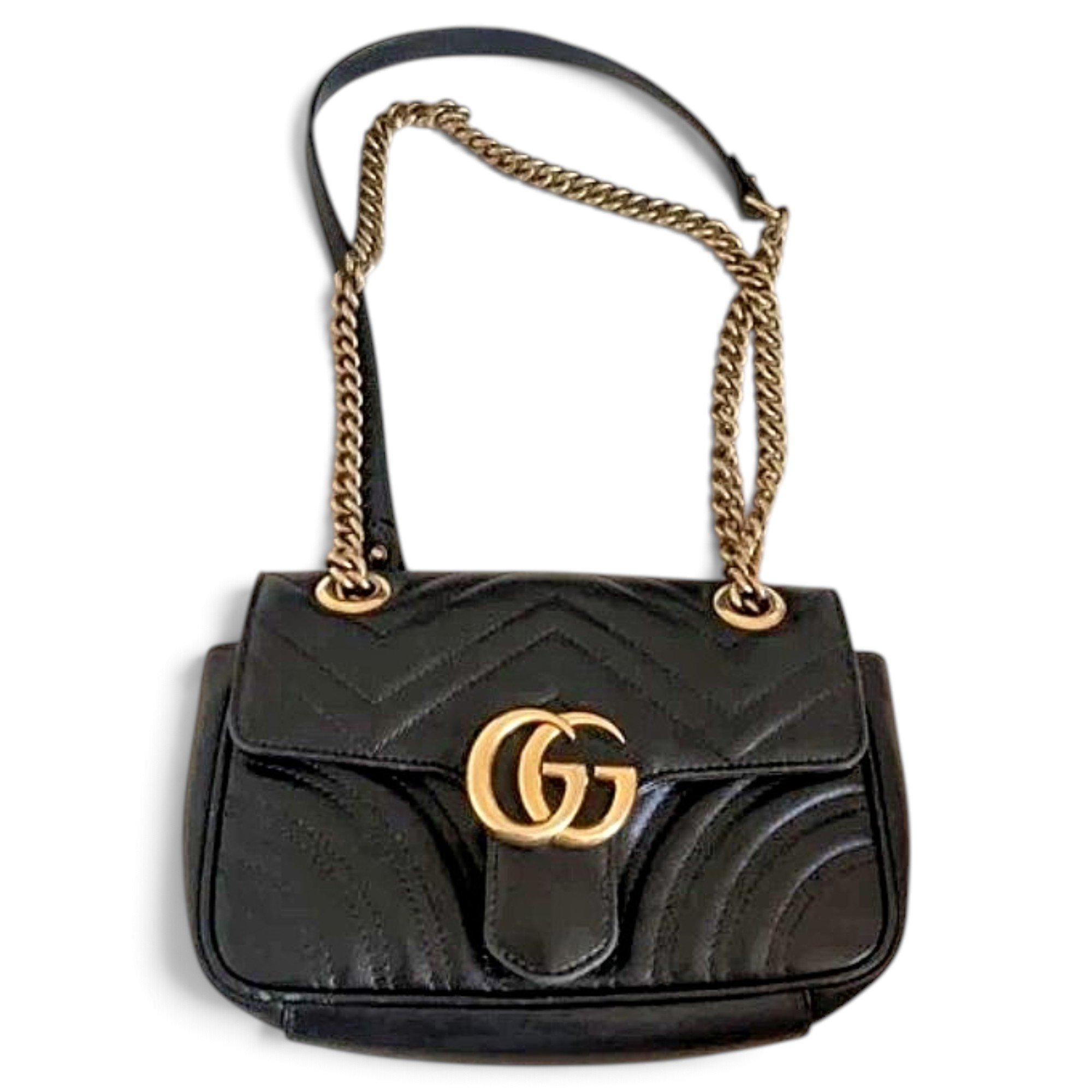 GG Marmont Flap leather handbag