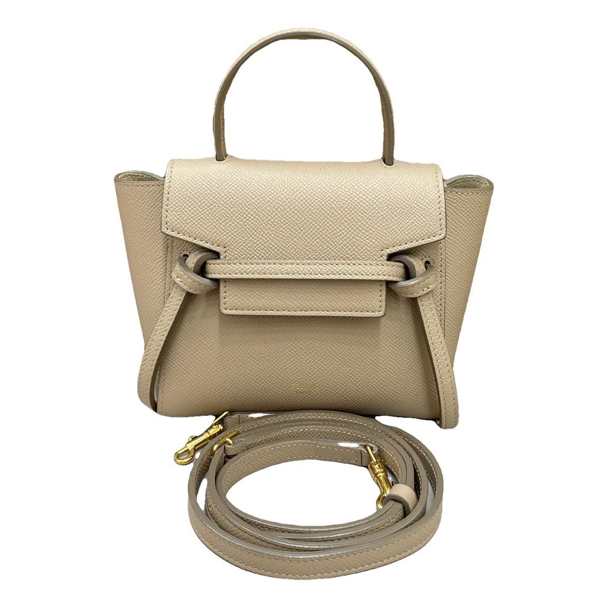 Belt leather handbag