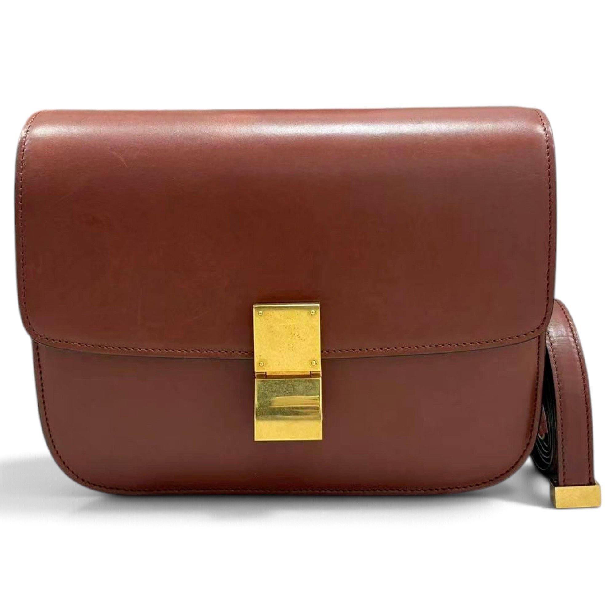 Classic leather crossbody bag
