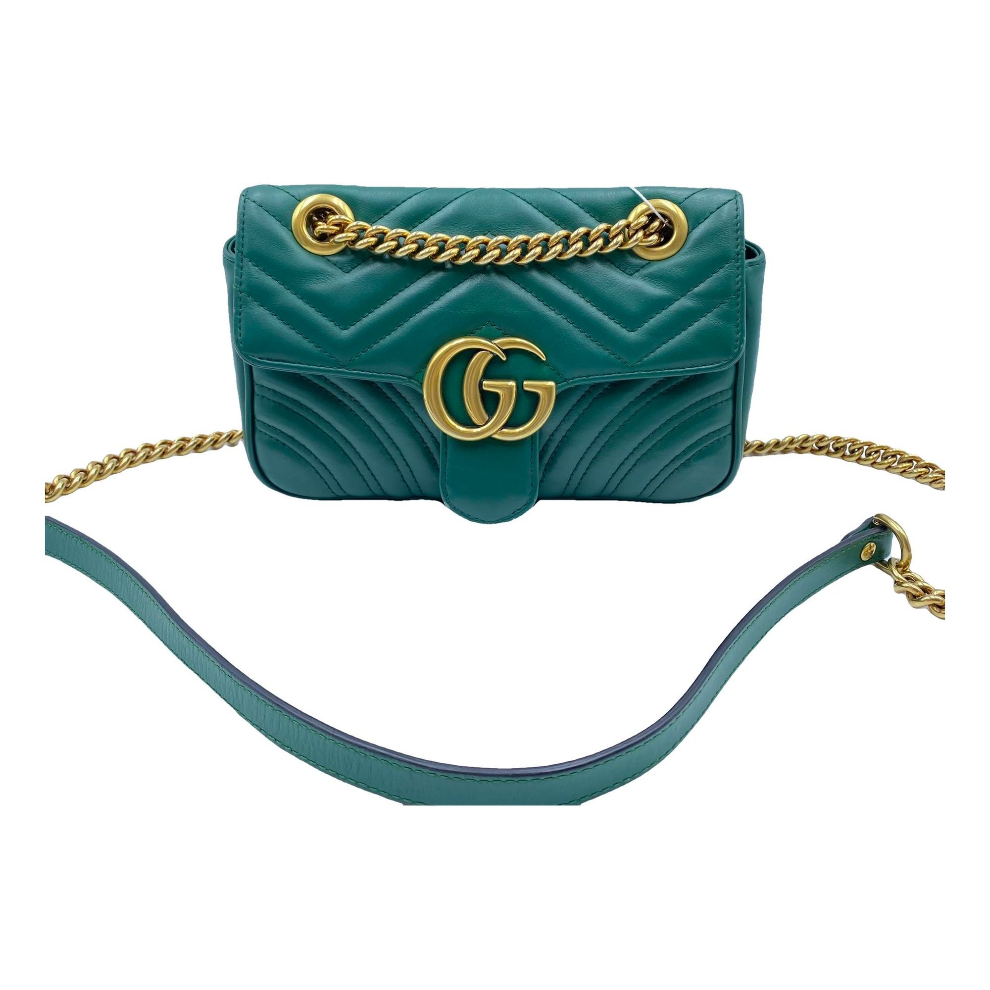 GG Marmont Flap leather crossbody bag