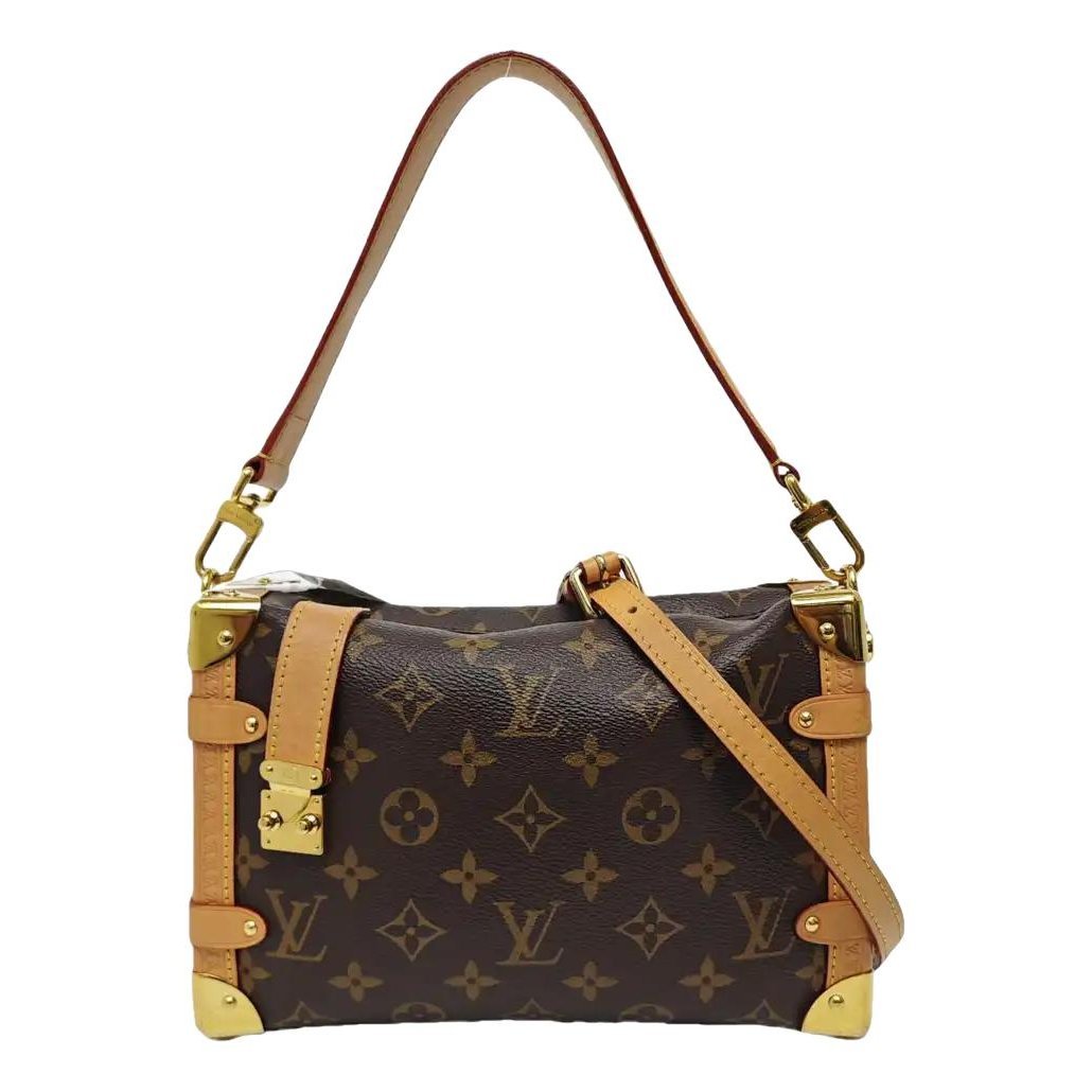 Side Trunk leather crossbody bag