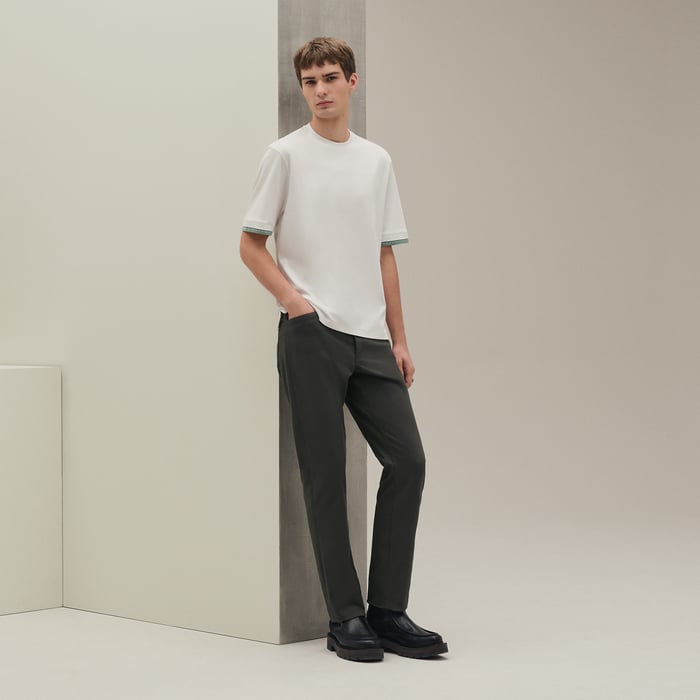 Blanc "Piqures Sellier" T-shirt