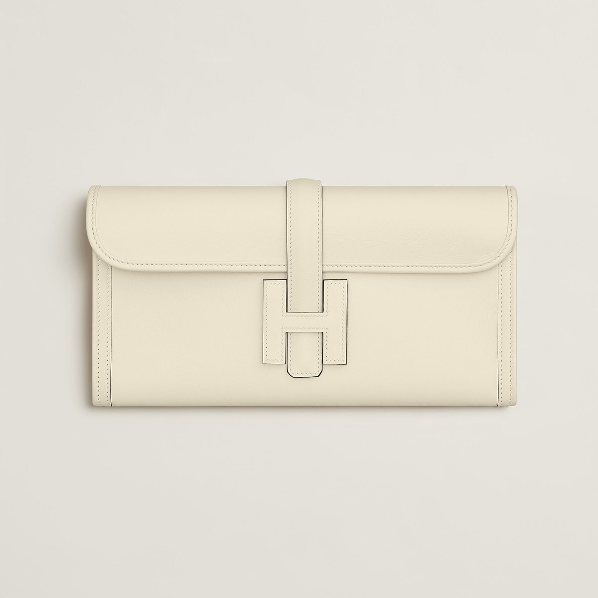 Hermès Jige Elan 29 clutch Nata Swift Calfskin | BagUSeek