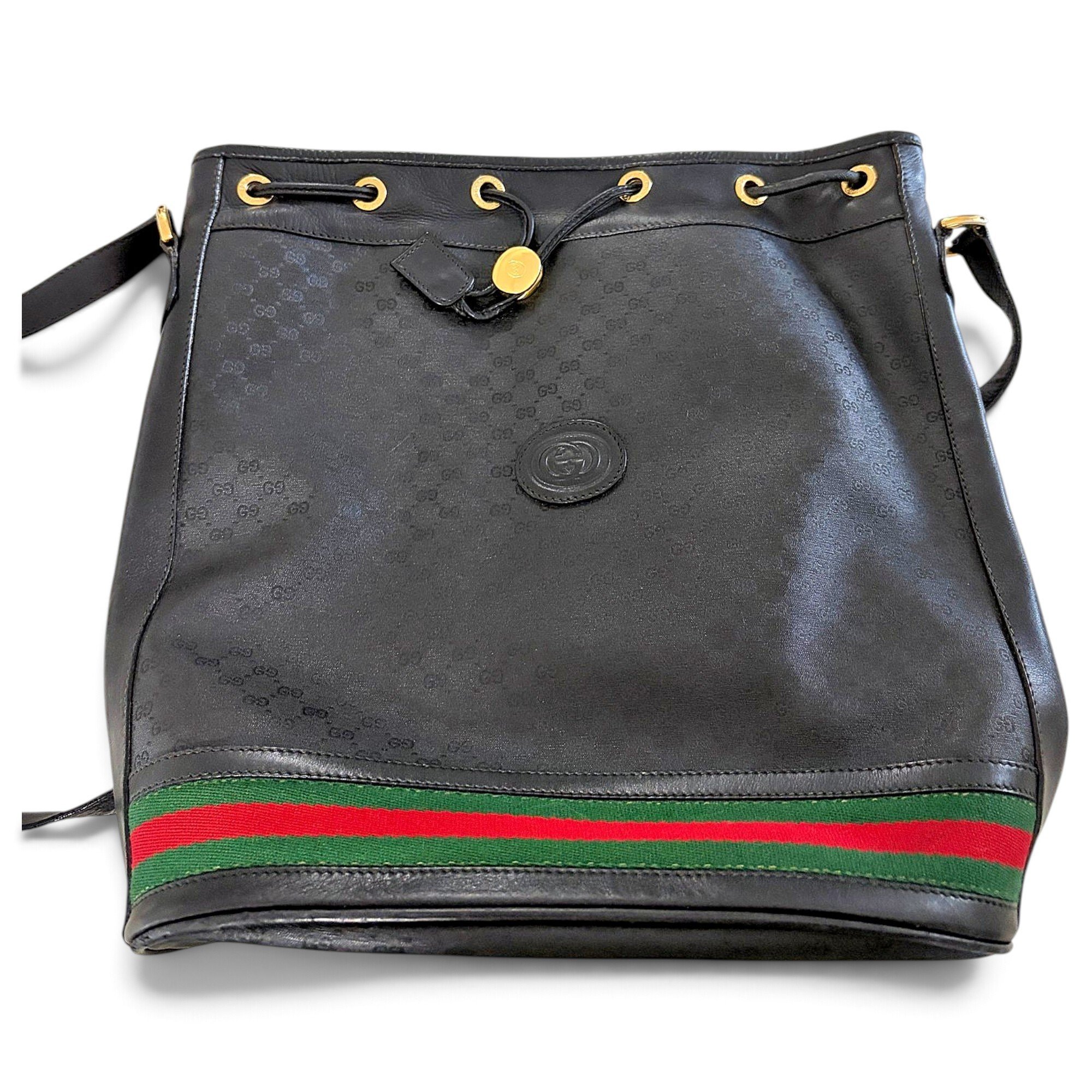 Ophidia Bucket leather bag