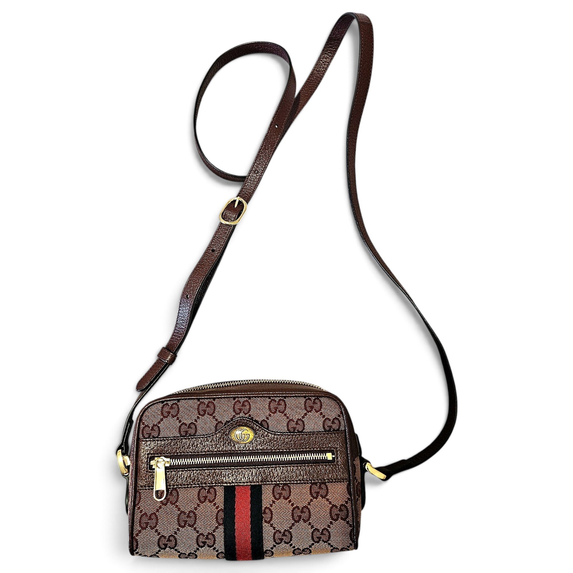 Ophidia leather crossbody bag
