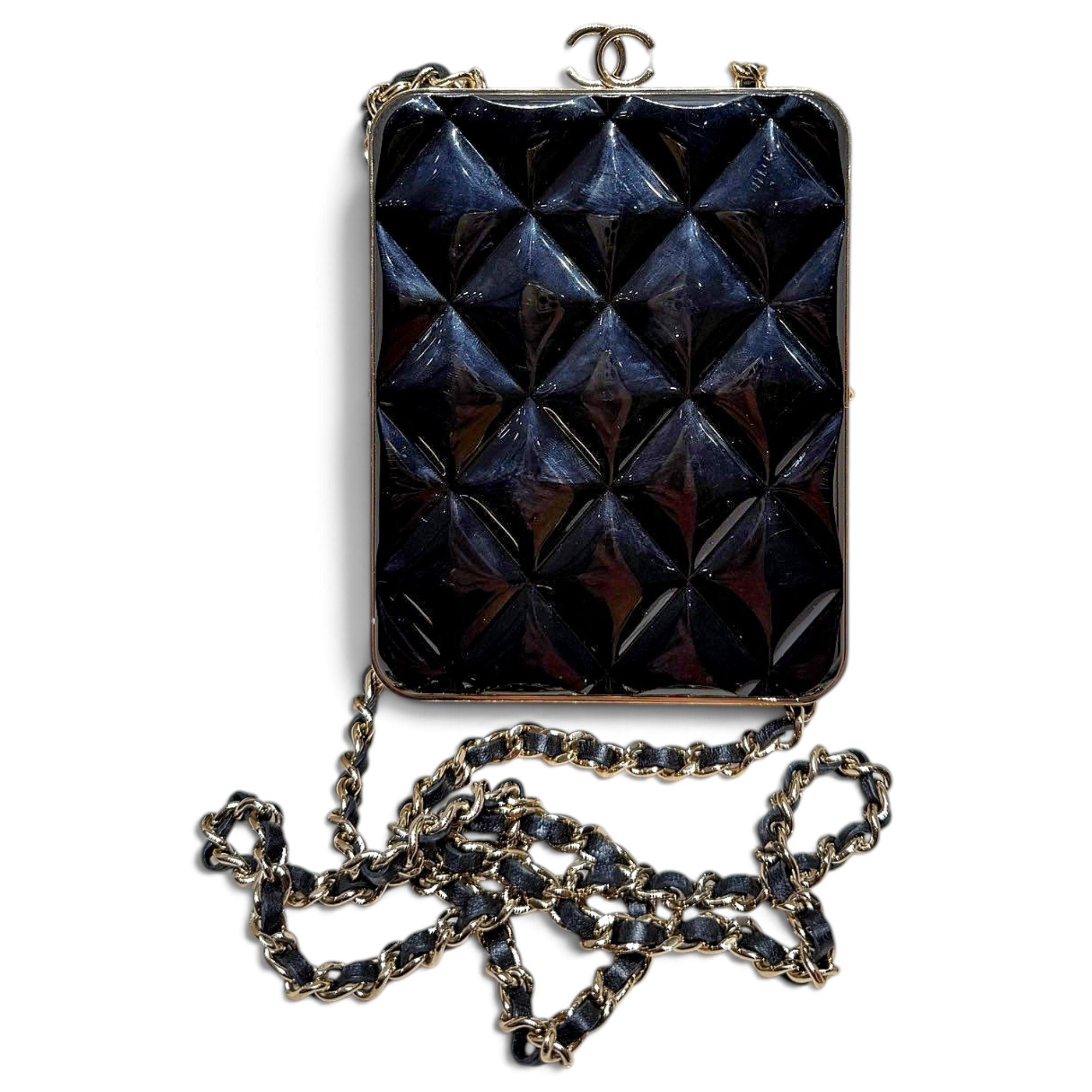 Leather clutch bag