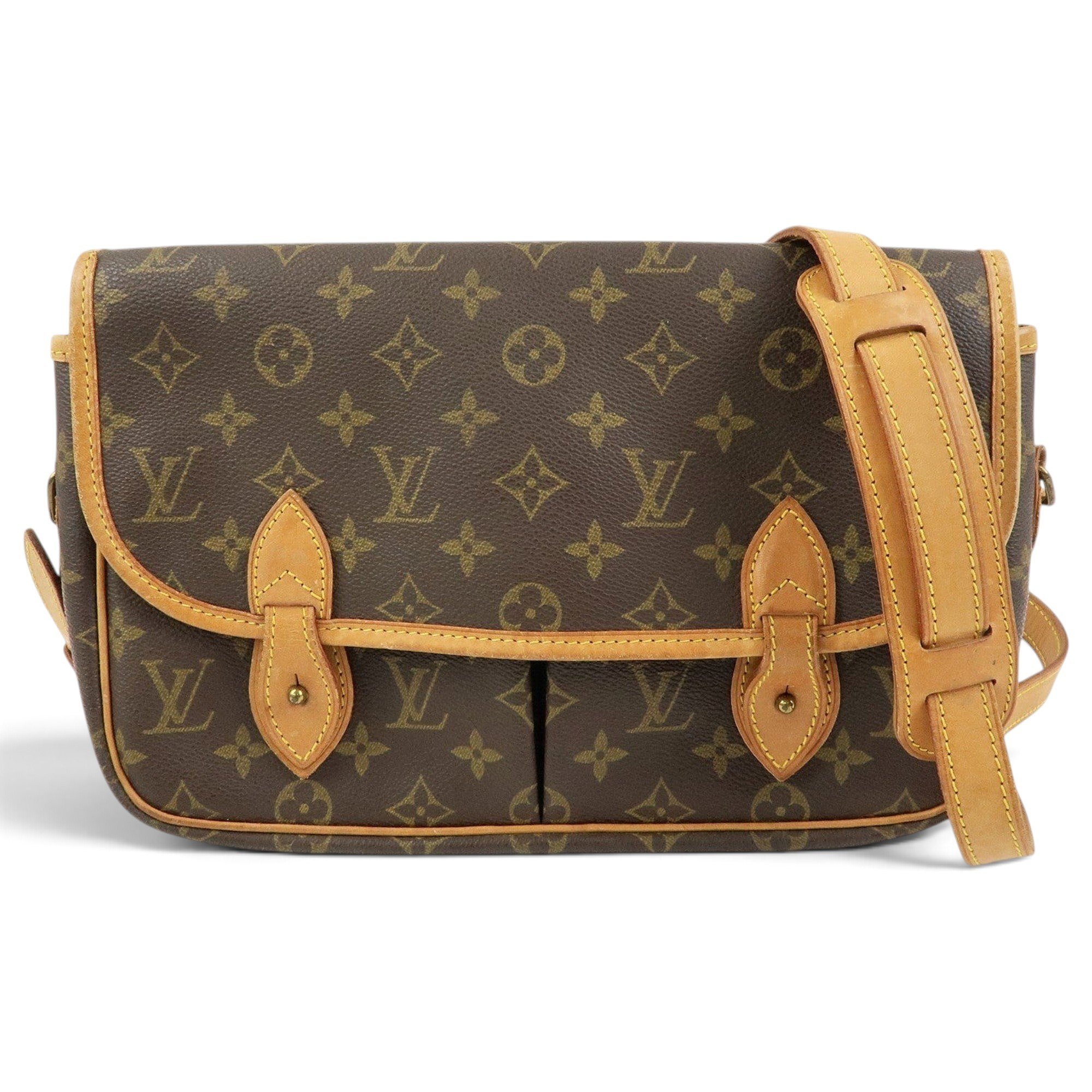Gibeciere leather handbag