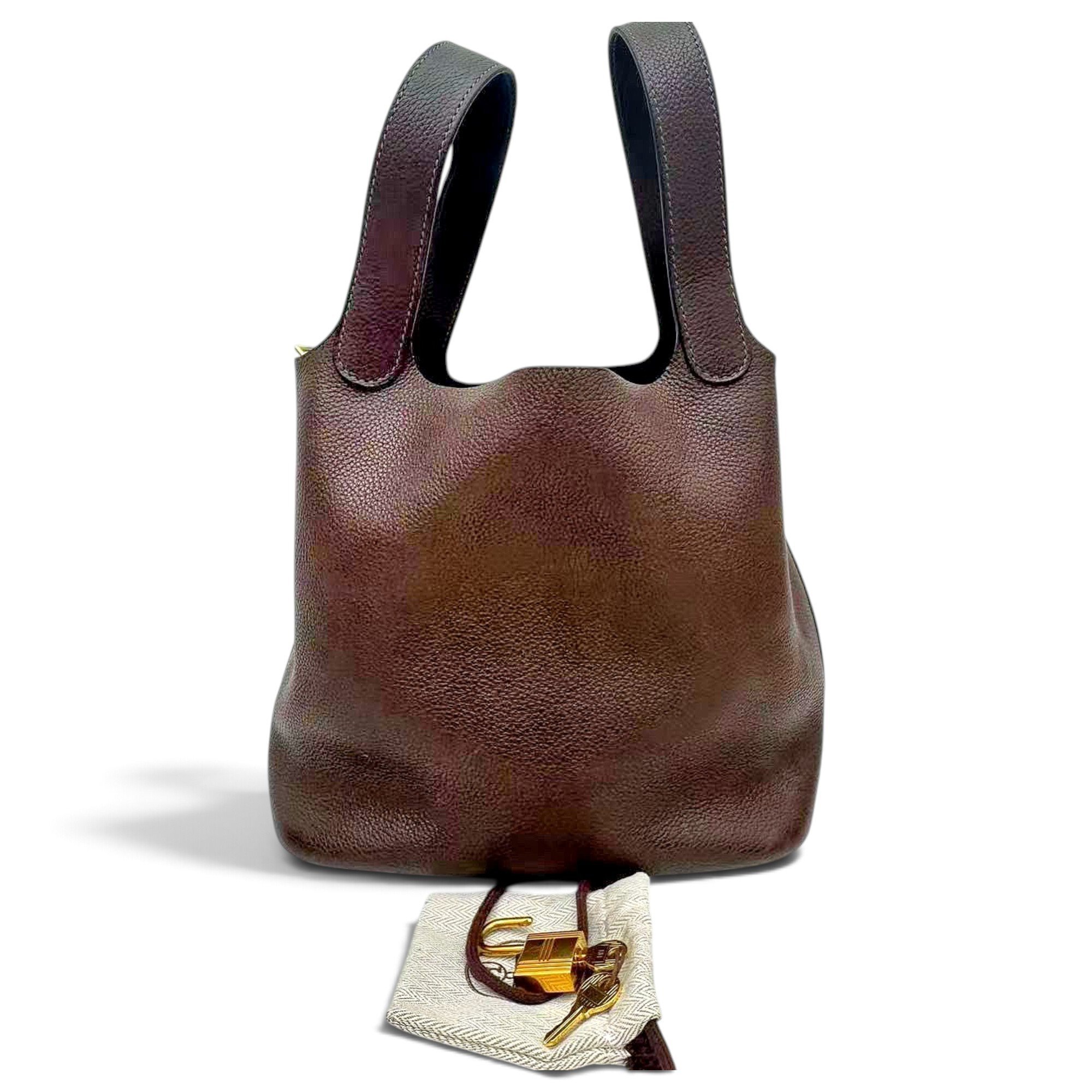 Picotin leather handbag