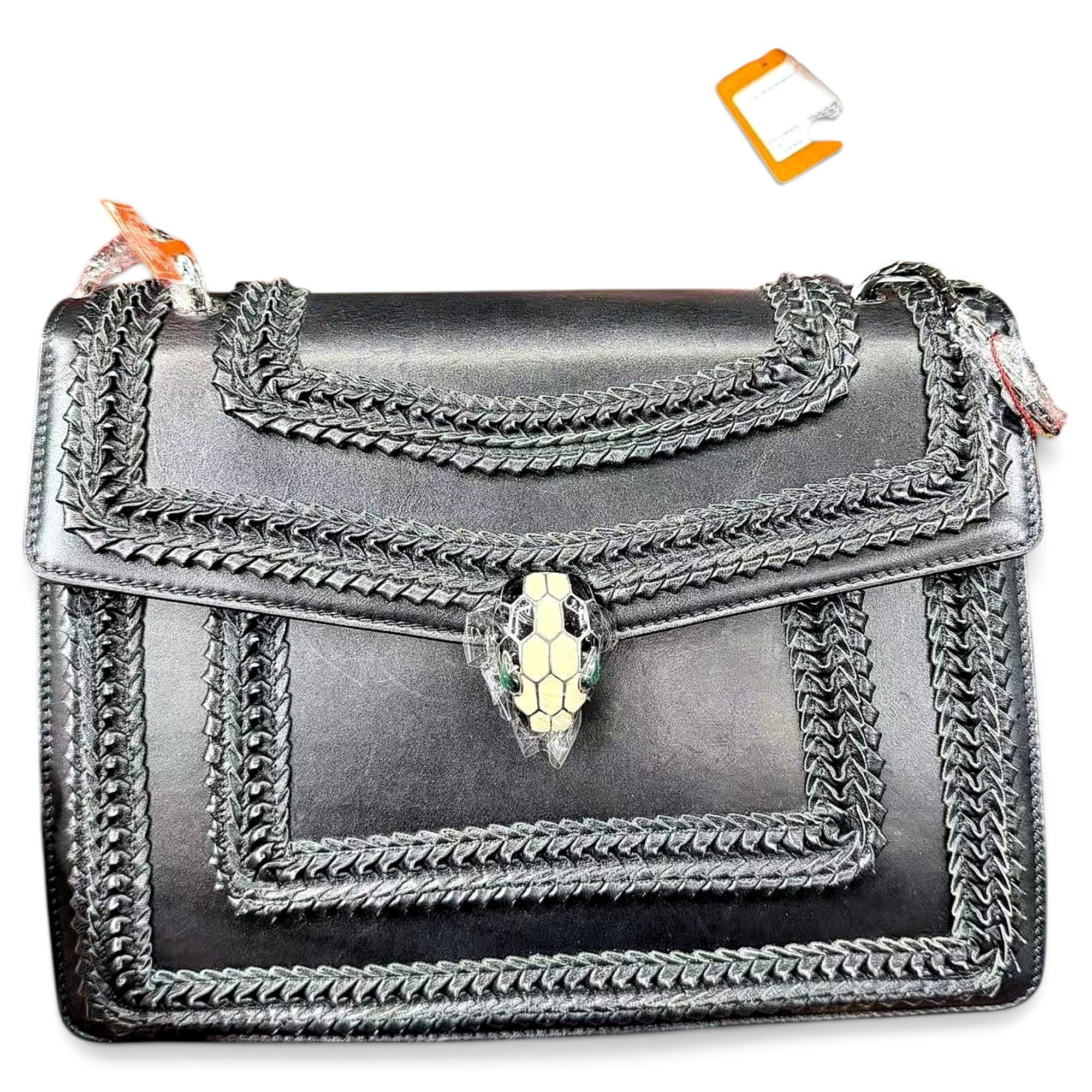 Serpenti leather handbag