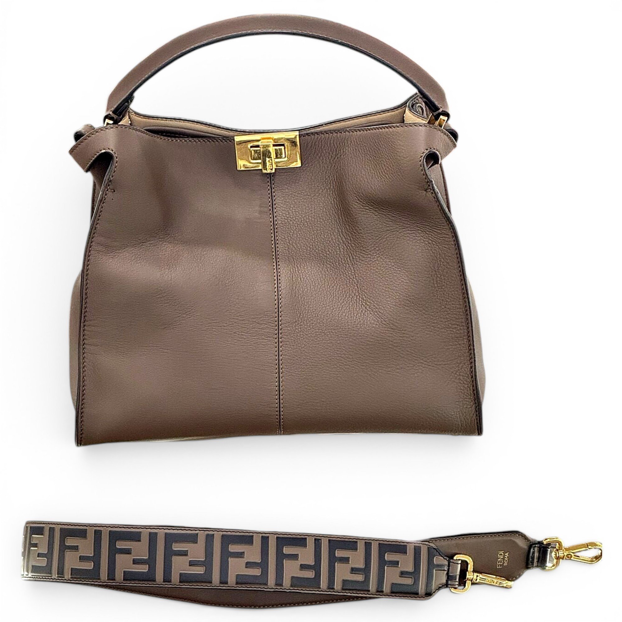 Peekaboo leather handbag