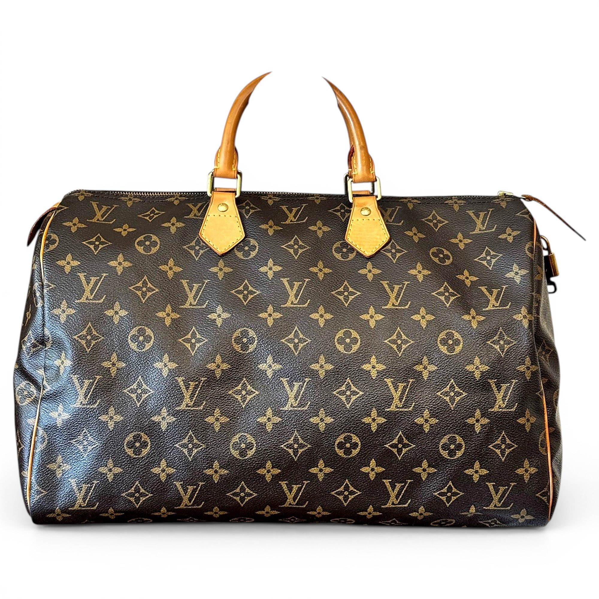 Speedy leather handbag