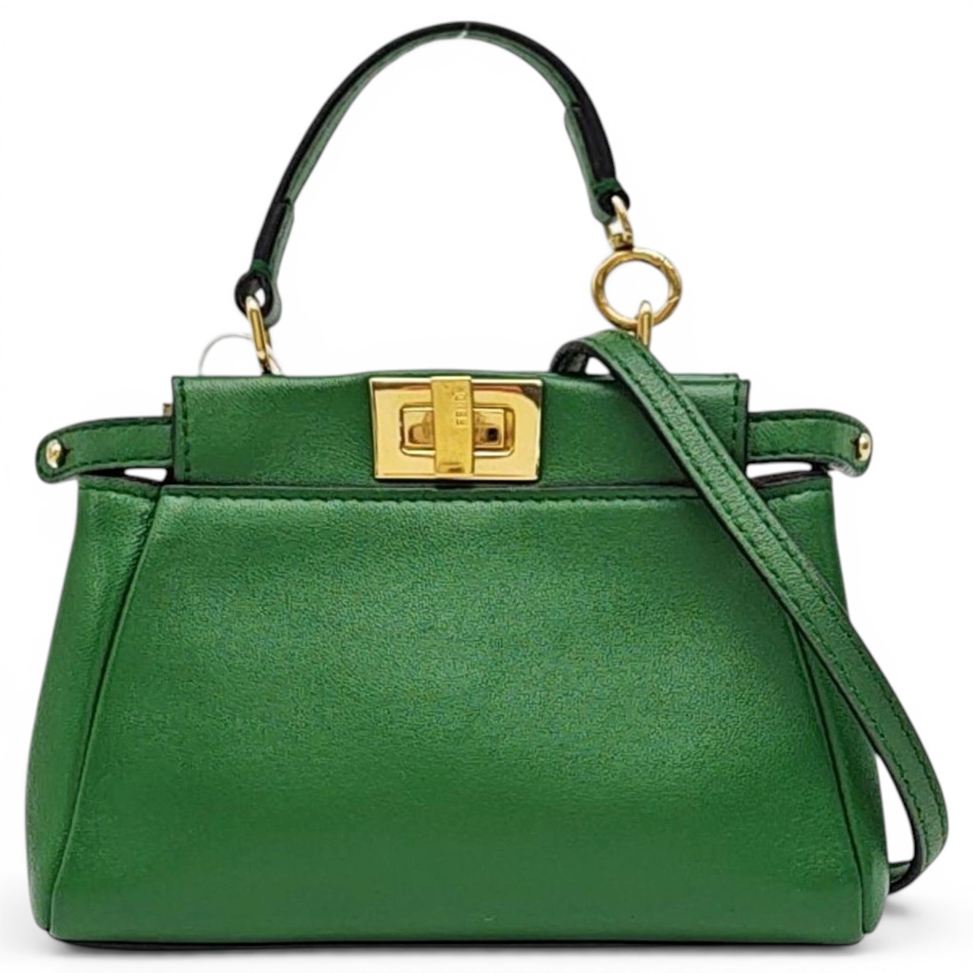 Peekaboo mini pocket leather handbag