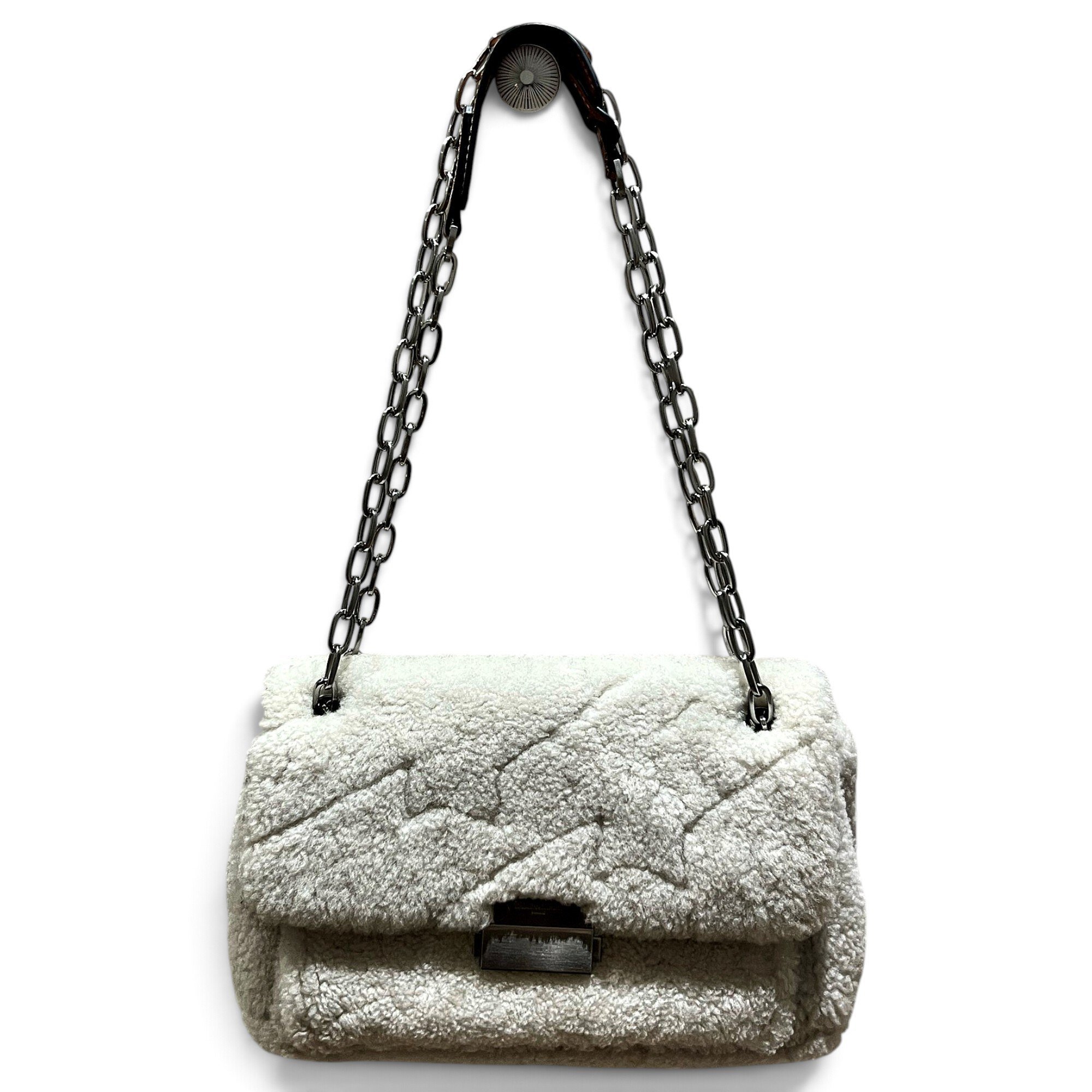 Faux fur handbag