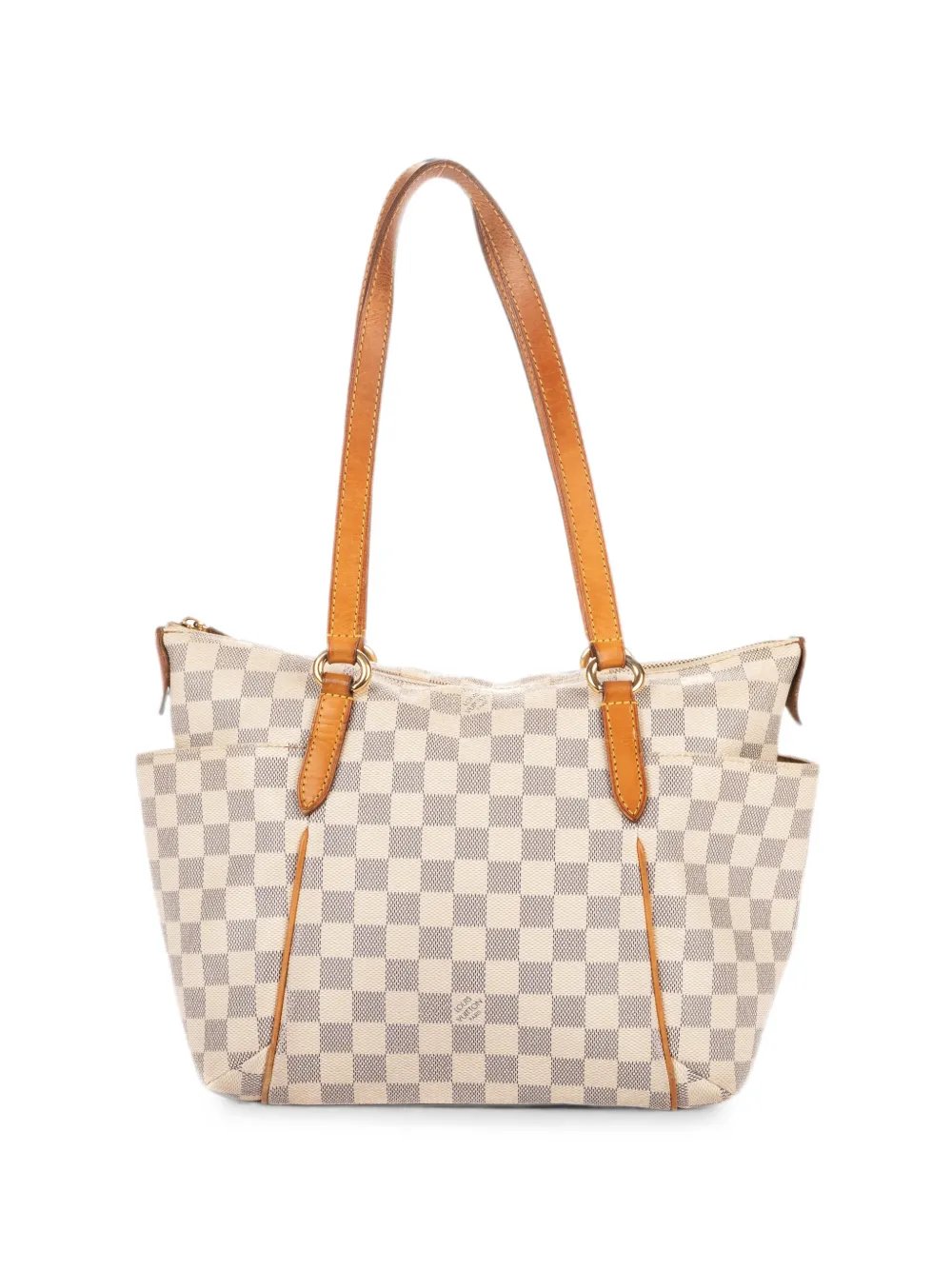 2012 PM Totally Damier Azur canvas shoulder bag