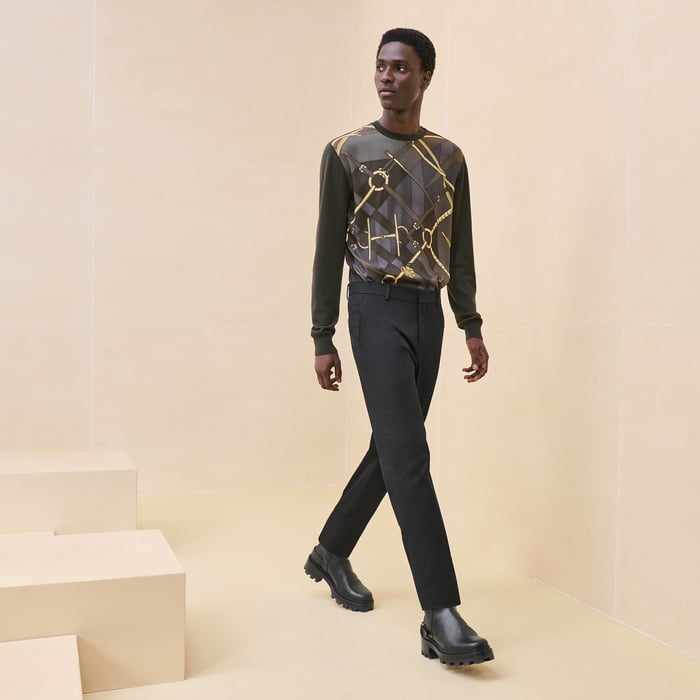 Noir Saint Germain Fitted Pants