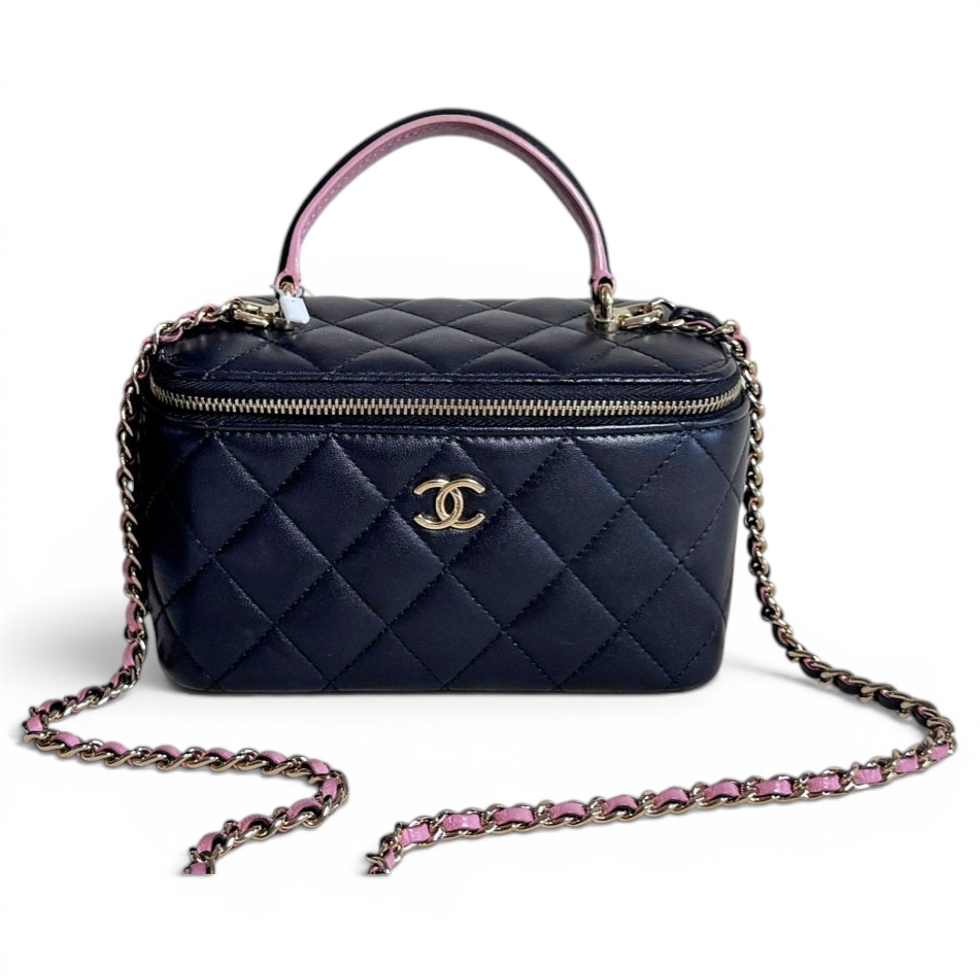 Trendy CC Vanity leather handbag