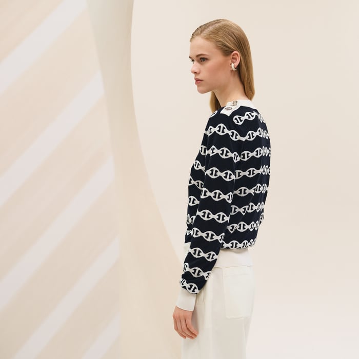 Bleu Noir "Chaine d'Ancre" Long-sleeve Sweater