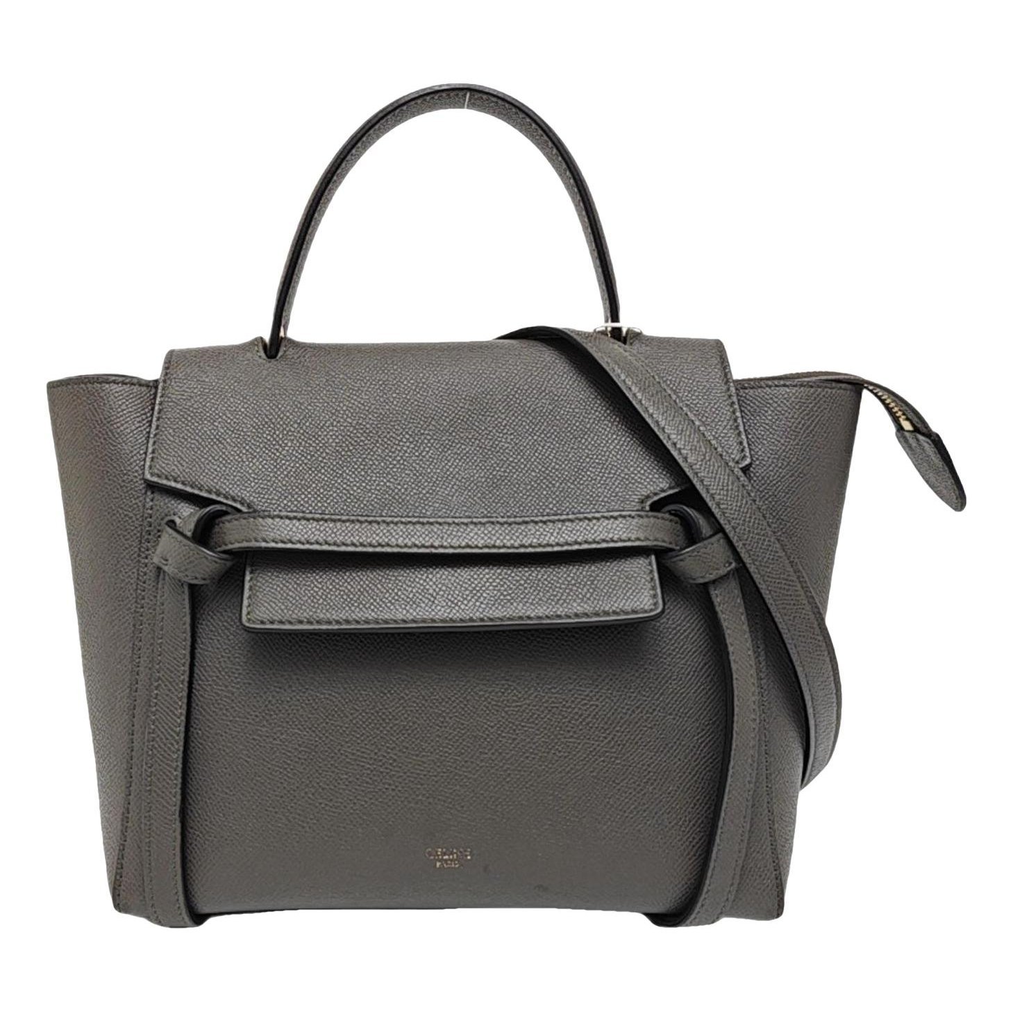 Belt leather handbag