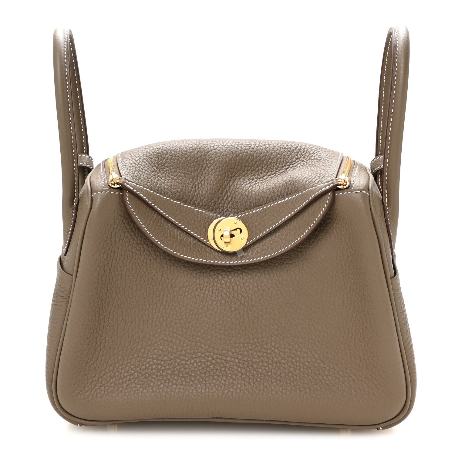 Hermes Taurillon Clemence Lindy 26 Etoupe