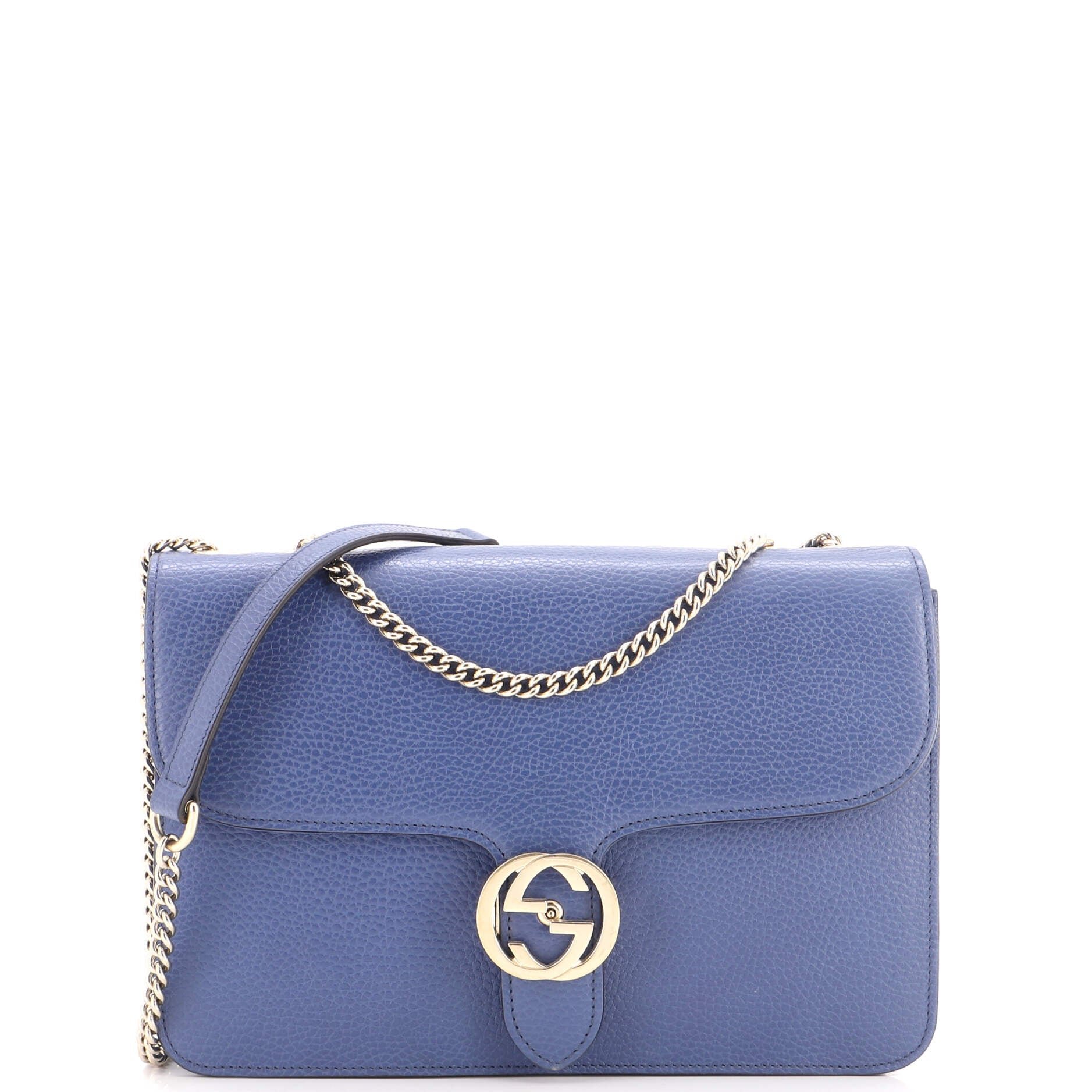 Interlocking Shoulder Bag Leather Medium