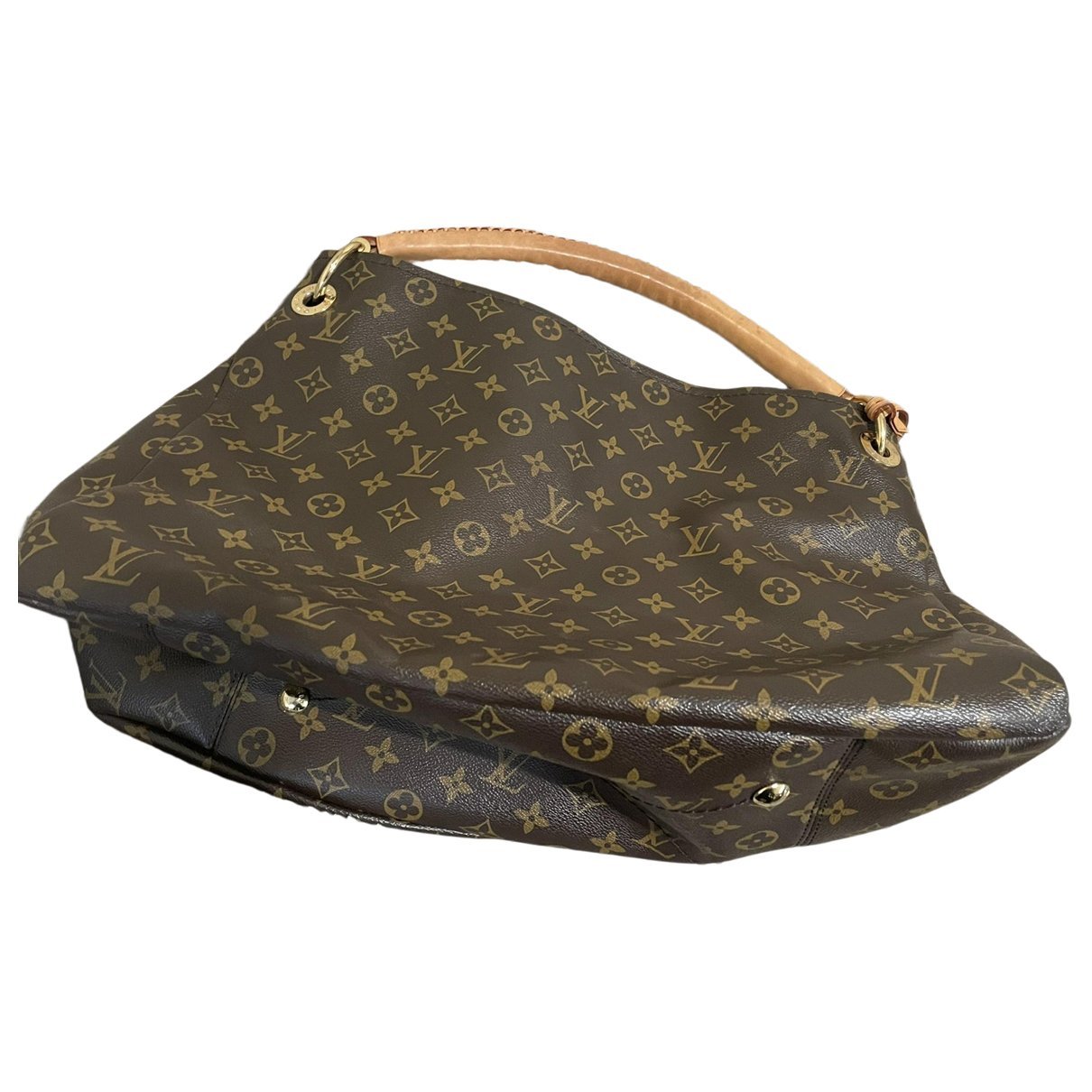 Artsy leather handbag