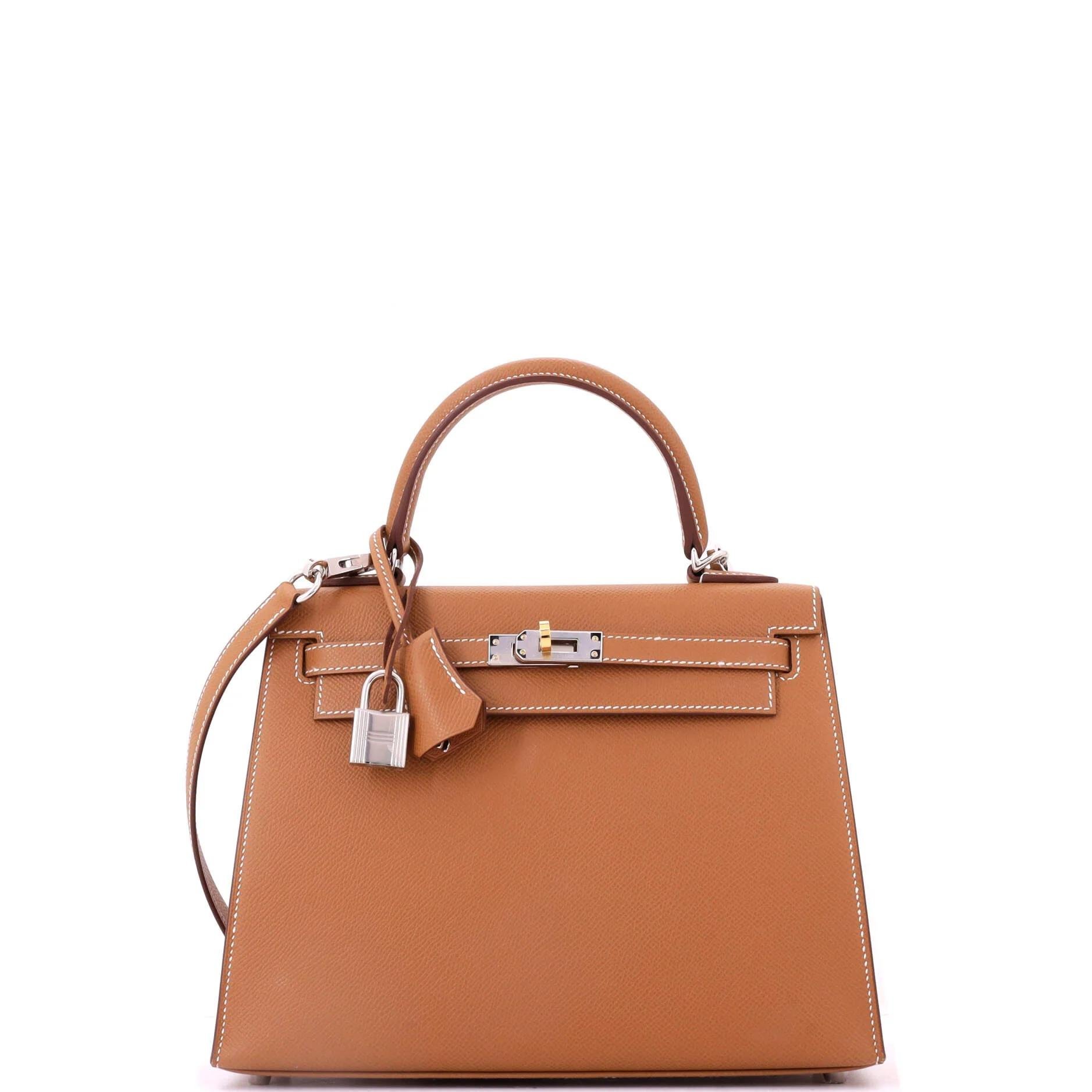 Kelly 25 leather handbag