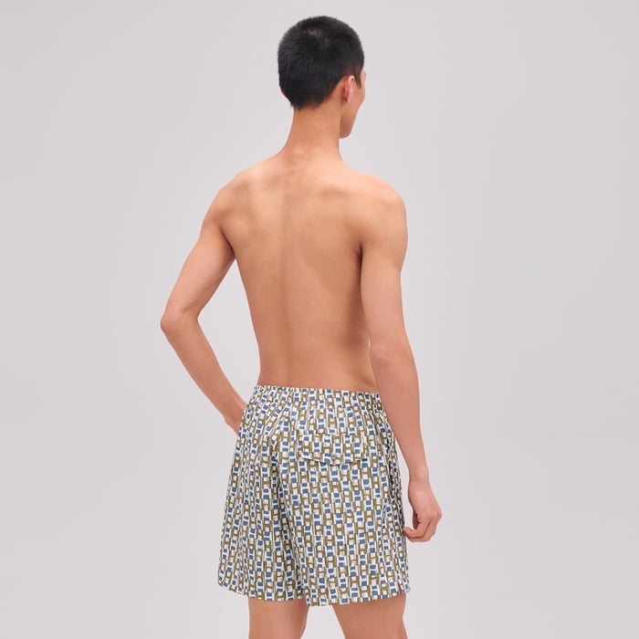 Matcha "Quadri'H" Swim Trunks